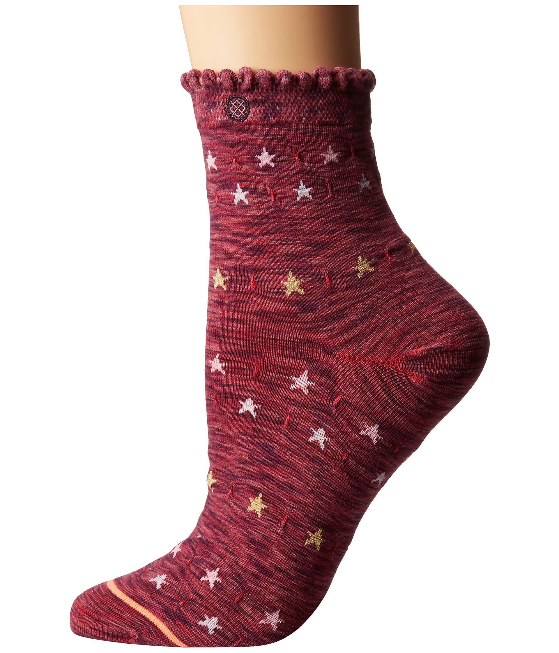 maroon socks womens