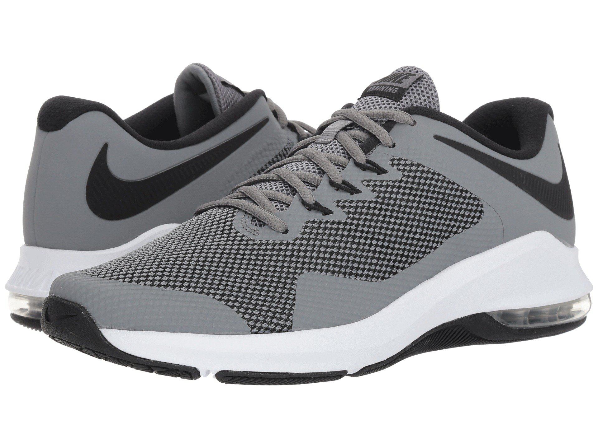 lyst nike air max alpha trainer (nero / bianco) uomini cross, formazione lyst nike air max alpha trainer (nero / bianco) uomini cross, formazione