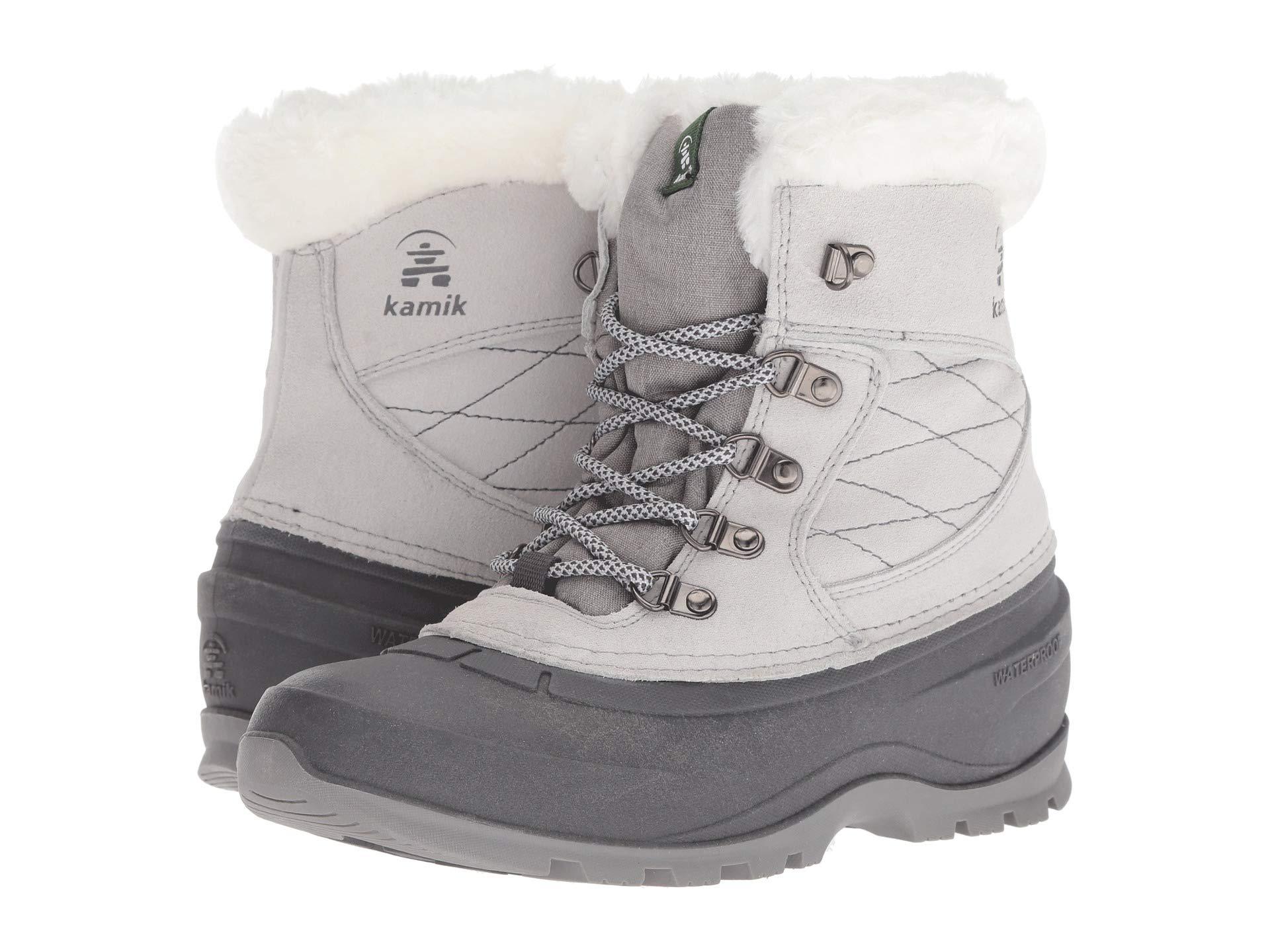 light grey winter boots