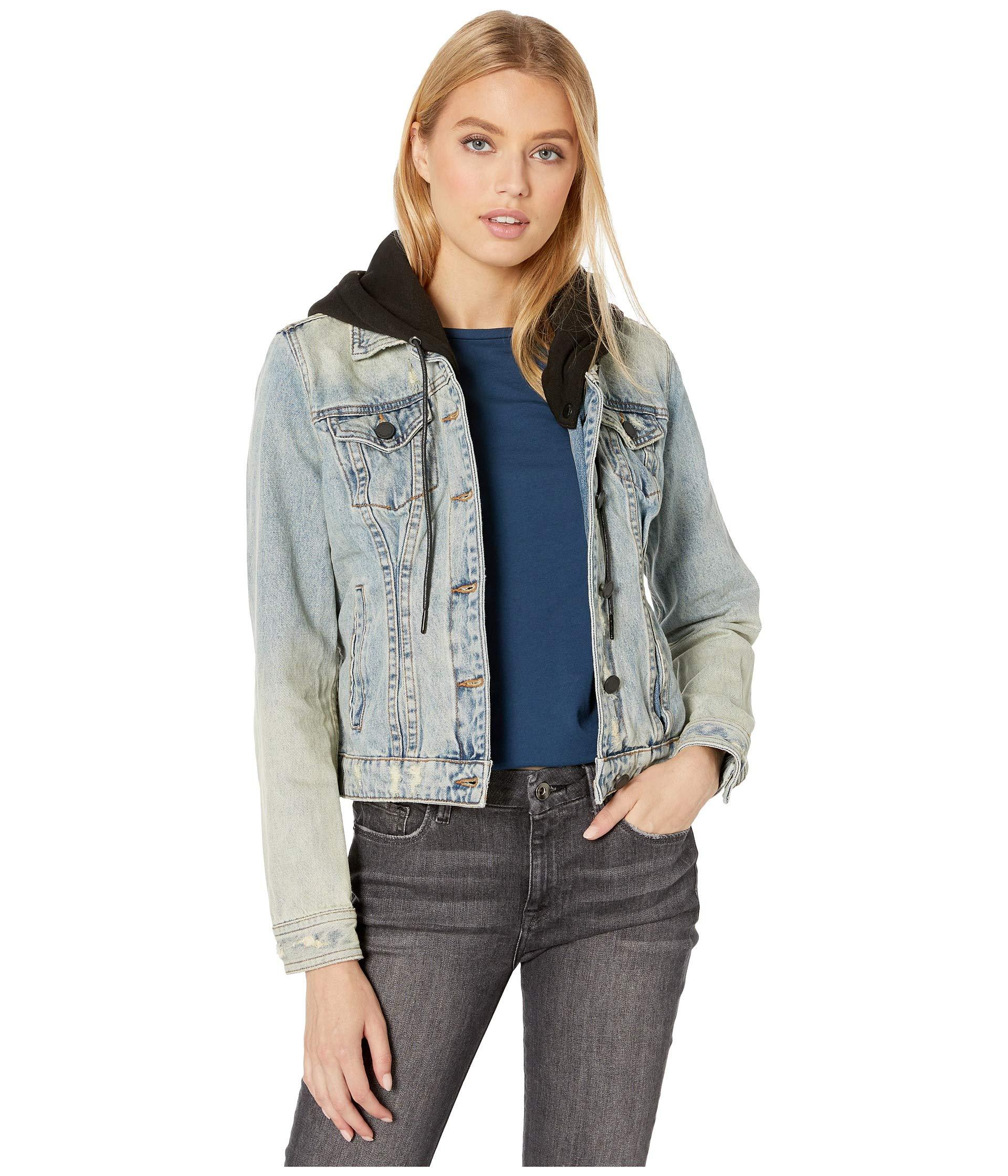 Blank NYC Denim Jacket With Hood In 