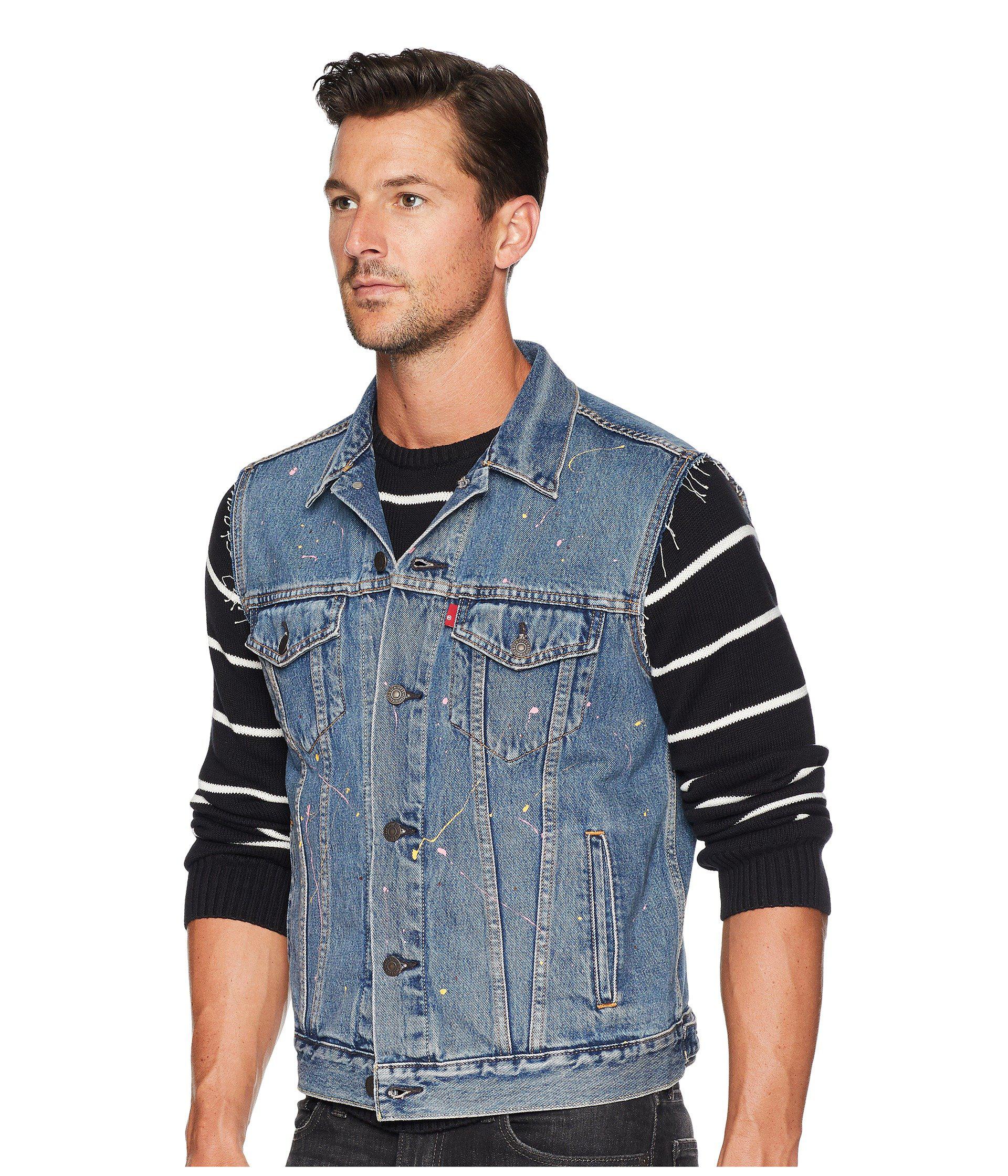 trucker vest levi's