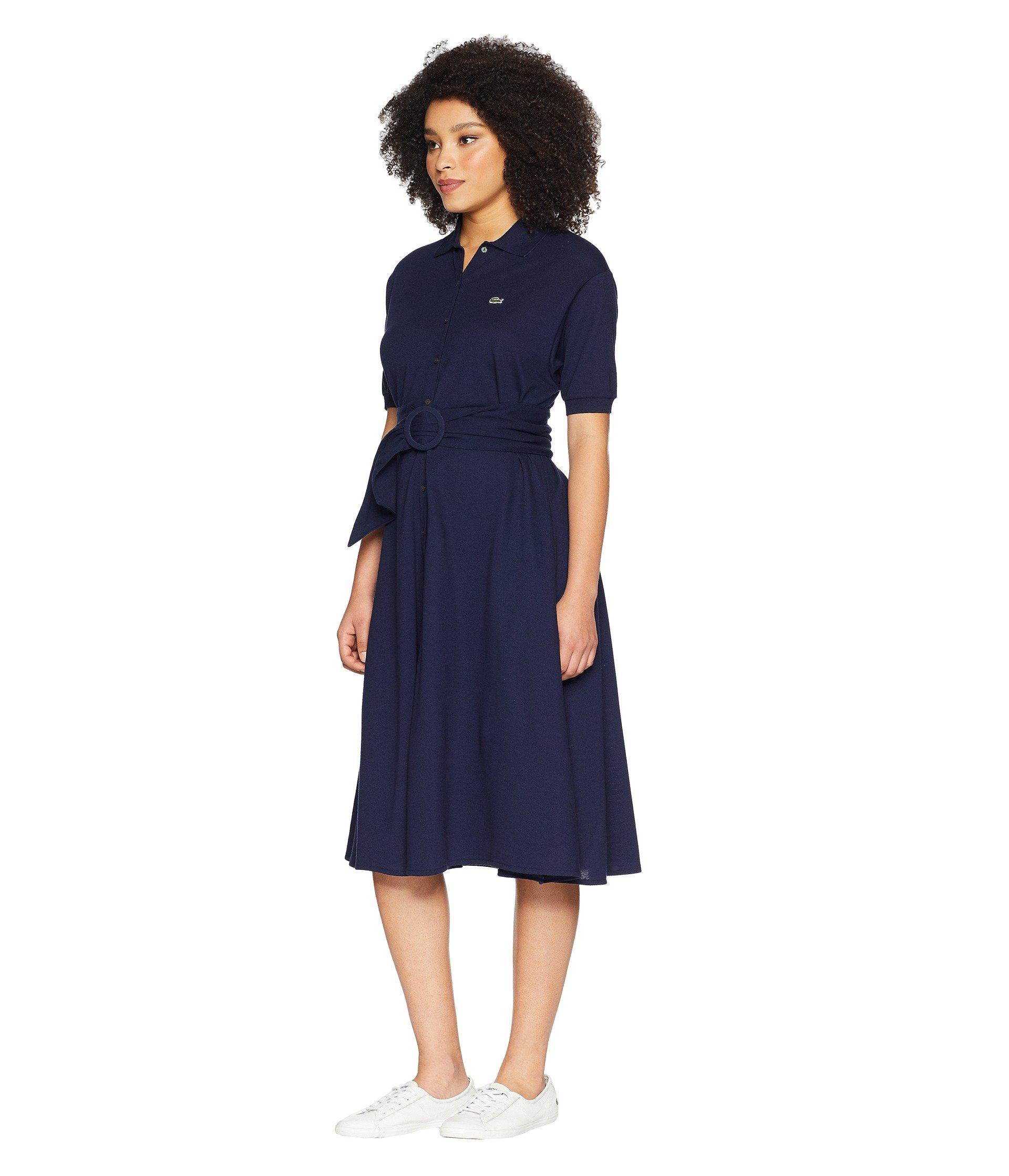 lacoste belted dress
