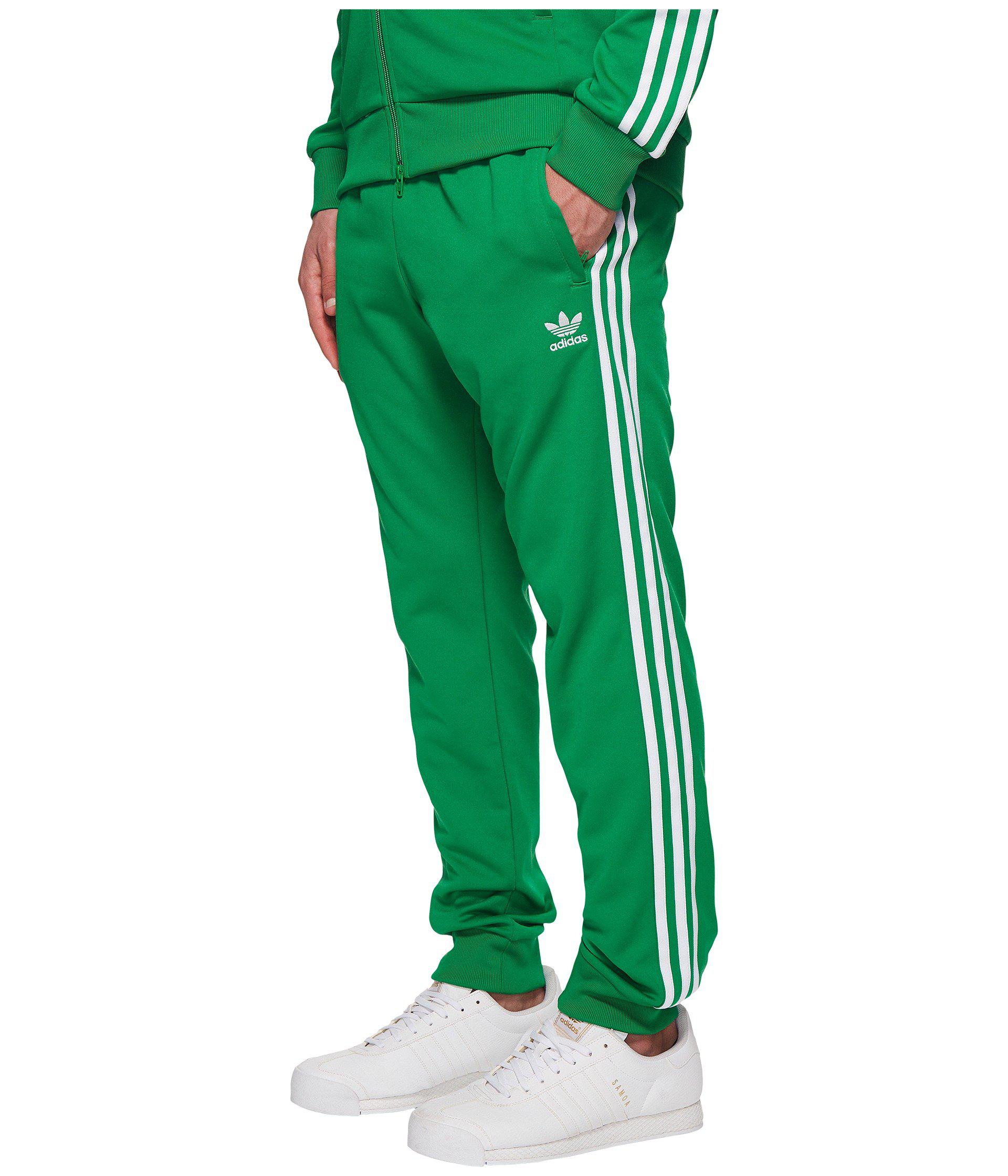 adidas adicolor green sst track pants