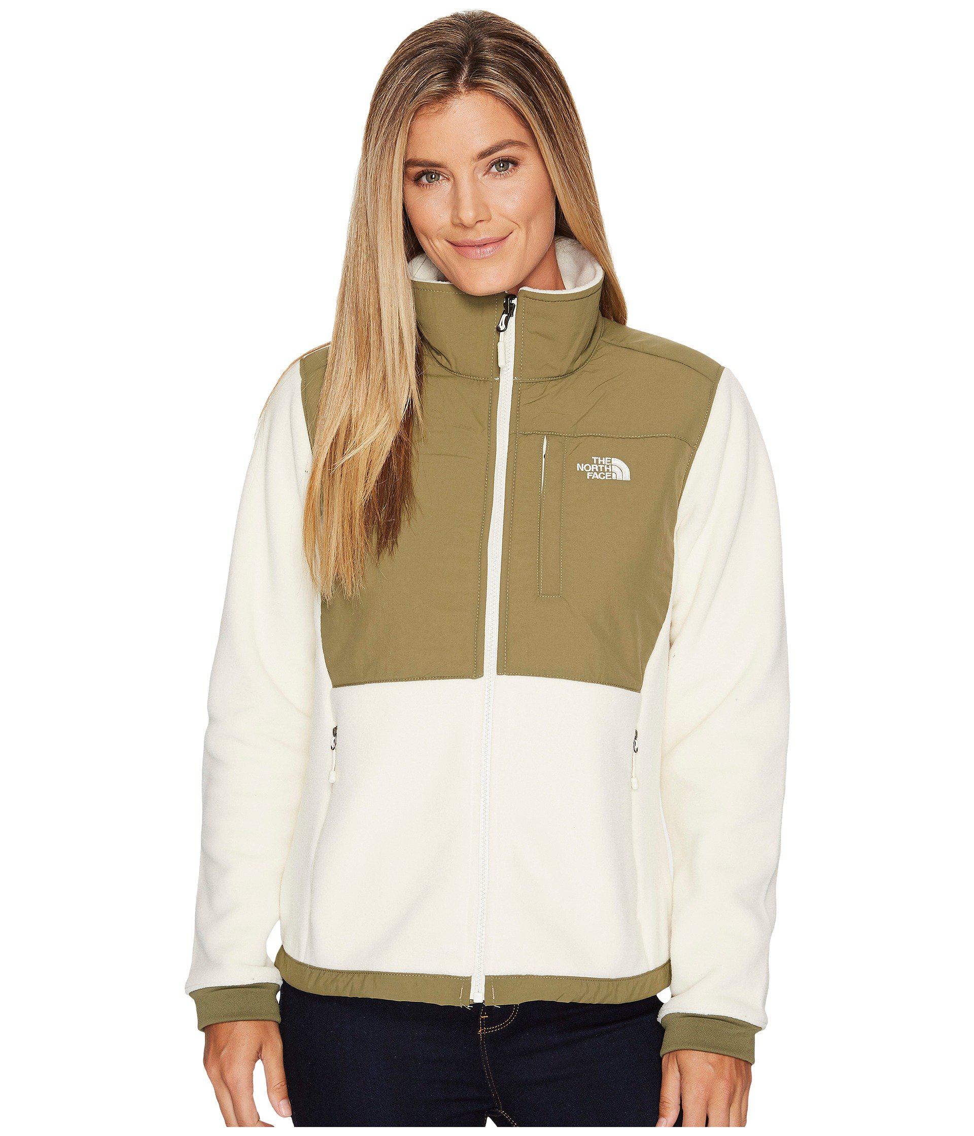 olive green north face fleece