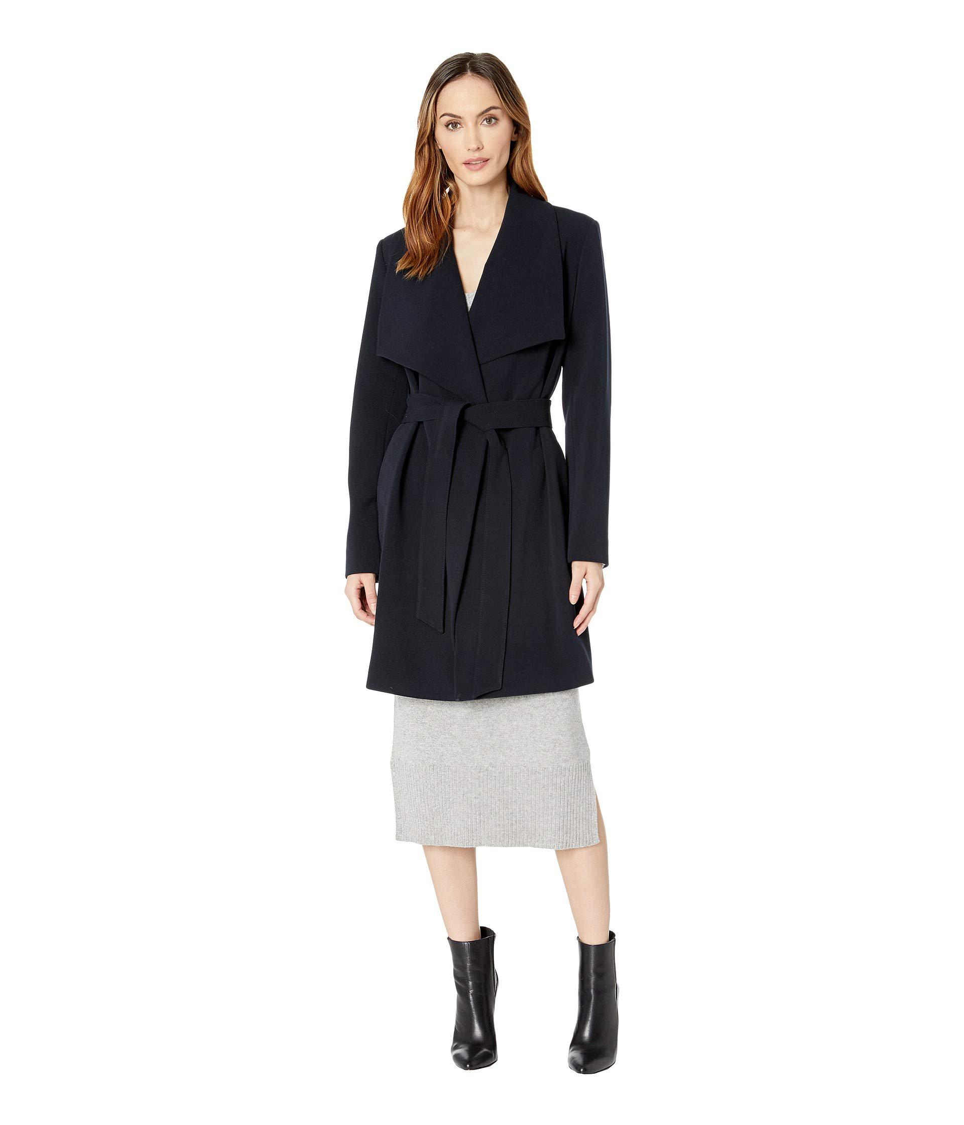 ralph lauren crepe wrap coat