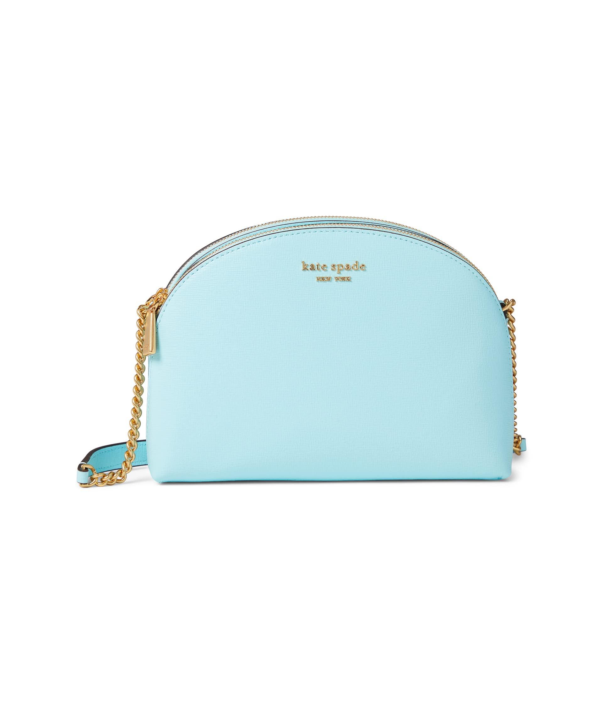 Kate Spade Morgan Saffiano Leather Double Zip Dome Crossbody in Blue | Lyst