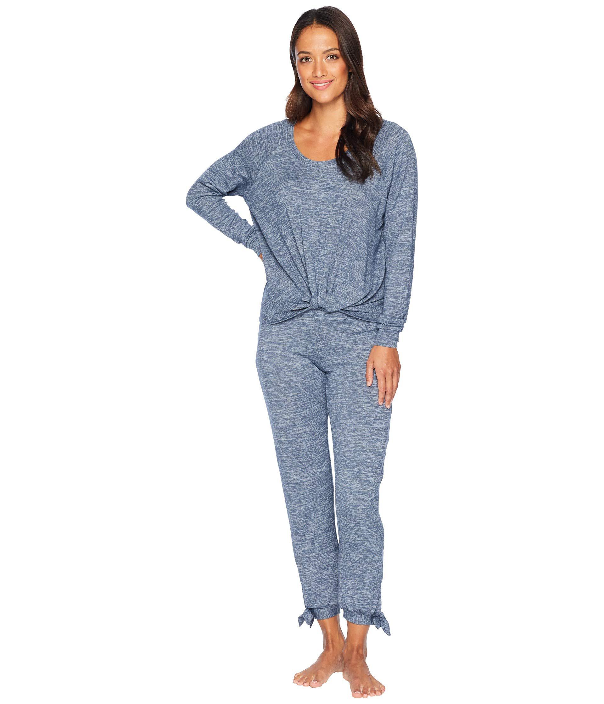 UGG Synthetic Fallon Knit Sleepwear Set (navy Heather) Women's Pajama