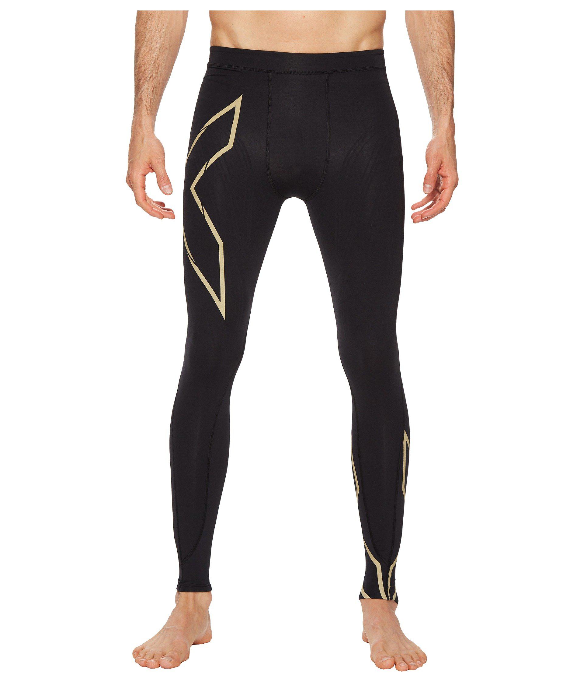 mens gold compression pants