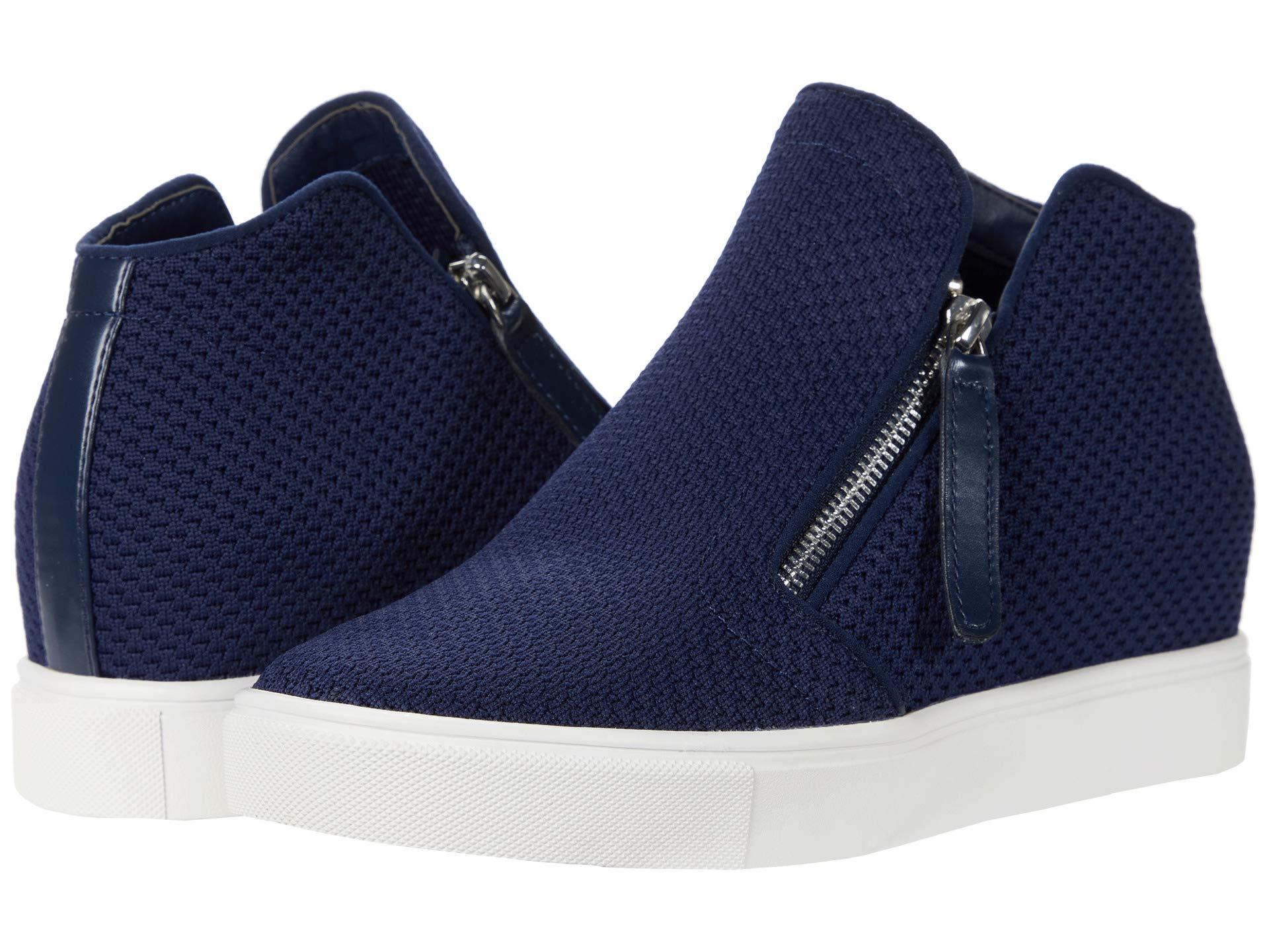 Steve Madden Click Wedge Sneaker in Blue | Lyst