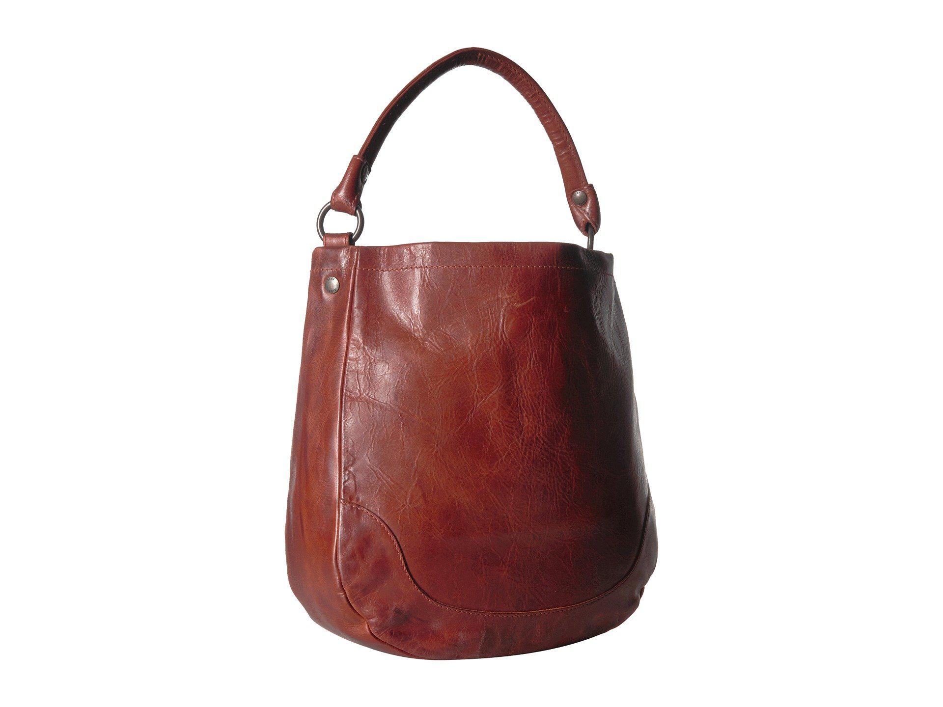 frye melissa hobo red clay