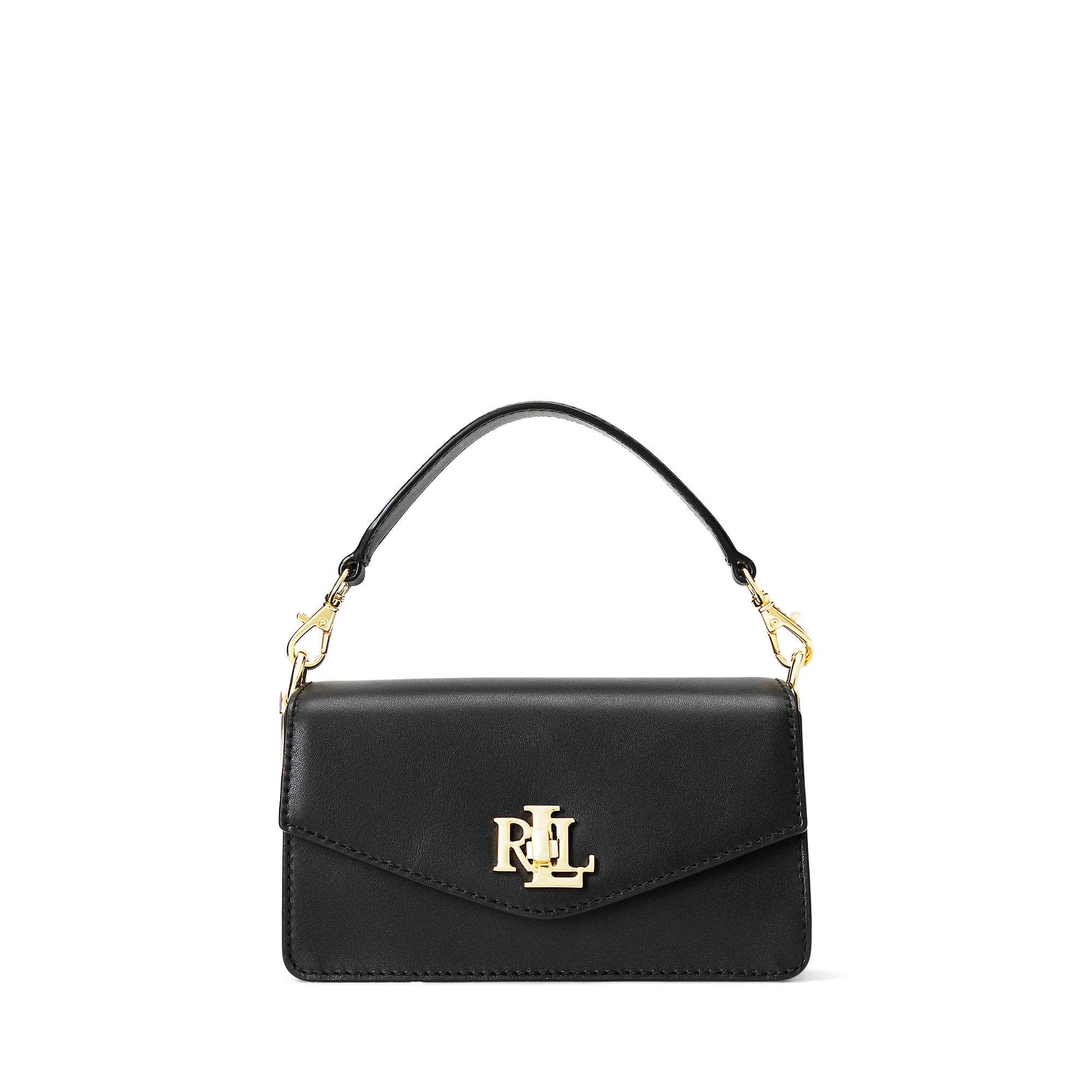 Lauren by Ralph Lauren Leather Small Tayler Crossbody Bag in Black Lyst