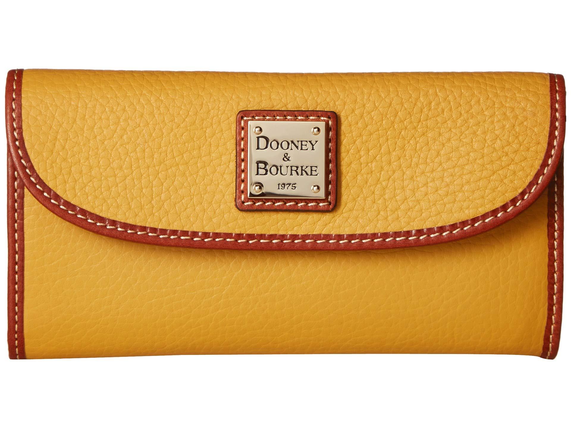 yellow dooney and bourke wallet
