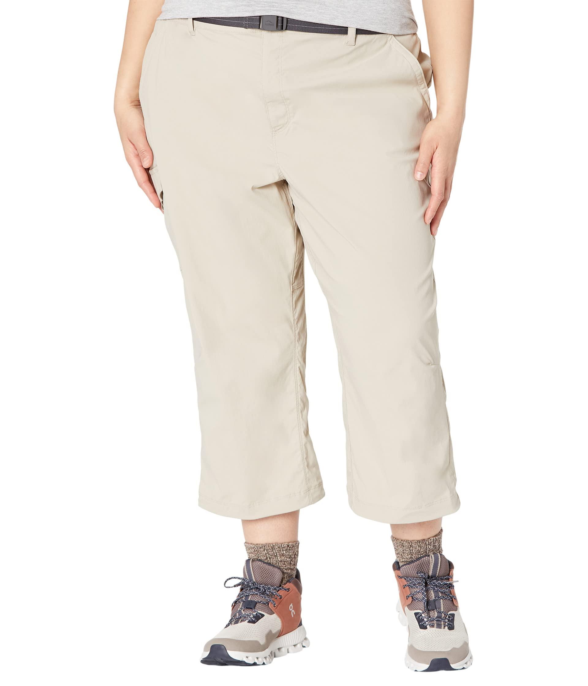L.L. Bean Plus Size Tropicwear Capri Pants in Natural | Lyst
