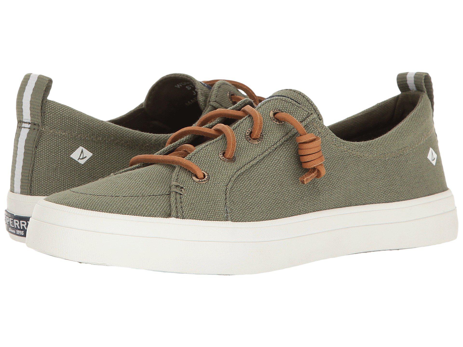 Sperry women's crest vibe washed linen deals sneaker