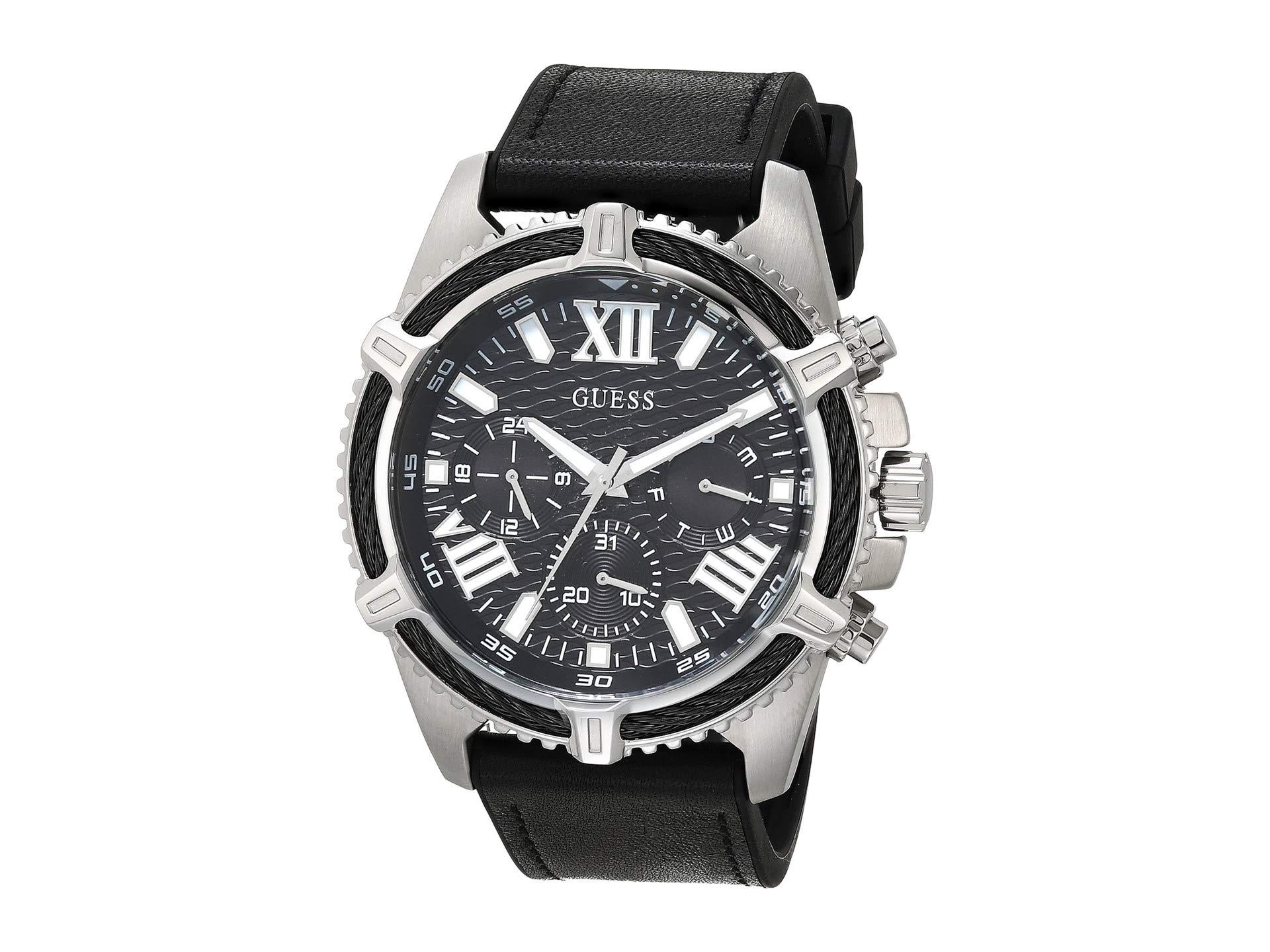 Guess Leather Gw0053g1 in Silver (Metallic) for Men - Lyst