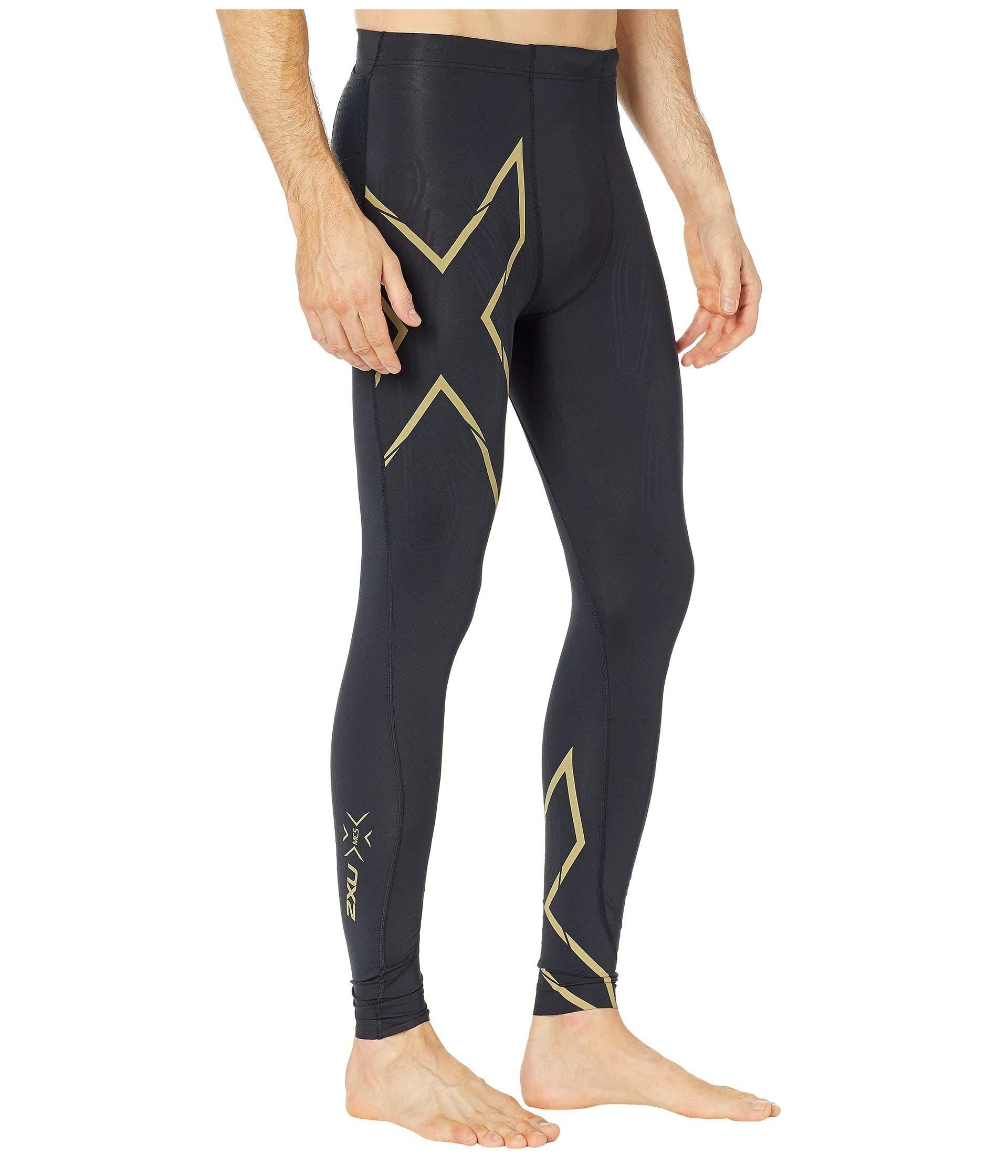 gold compression pants