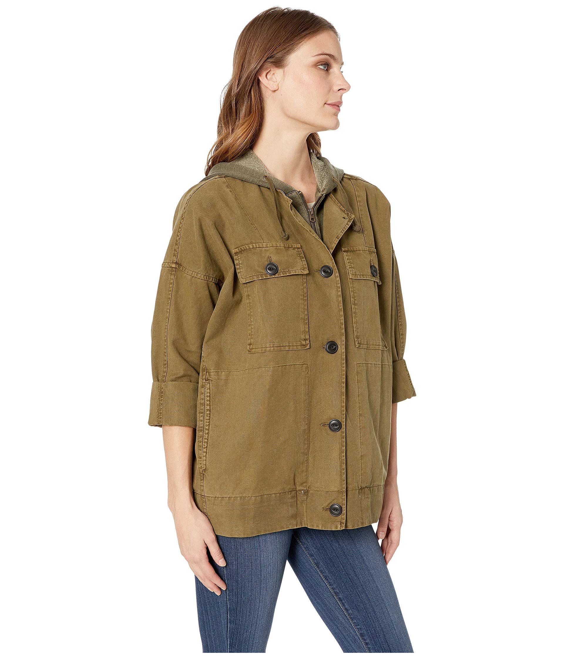 Lucky brand hooded utility jacket Clearance