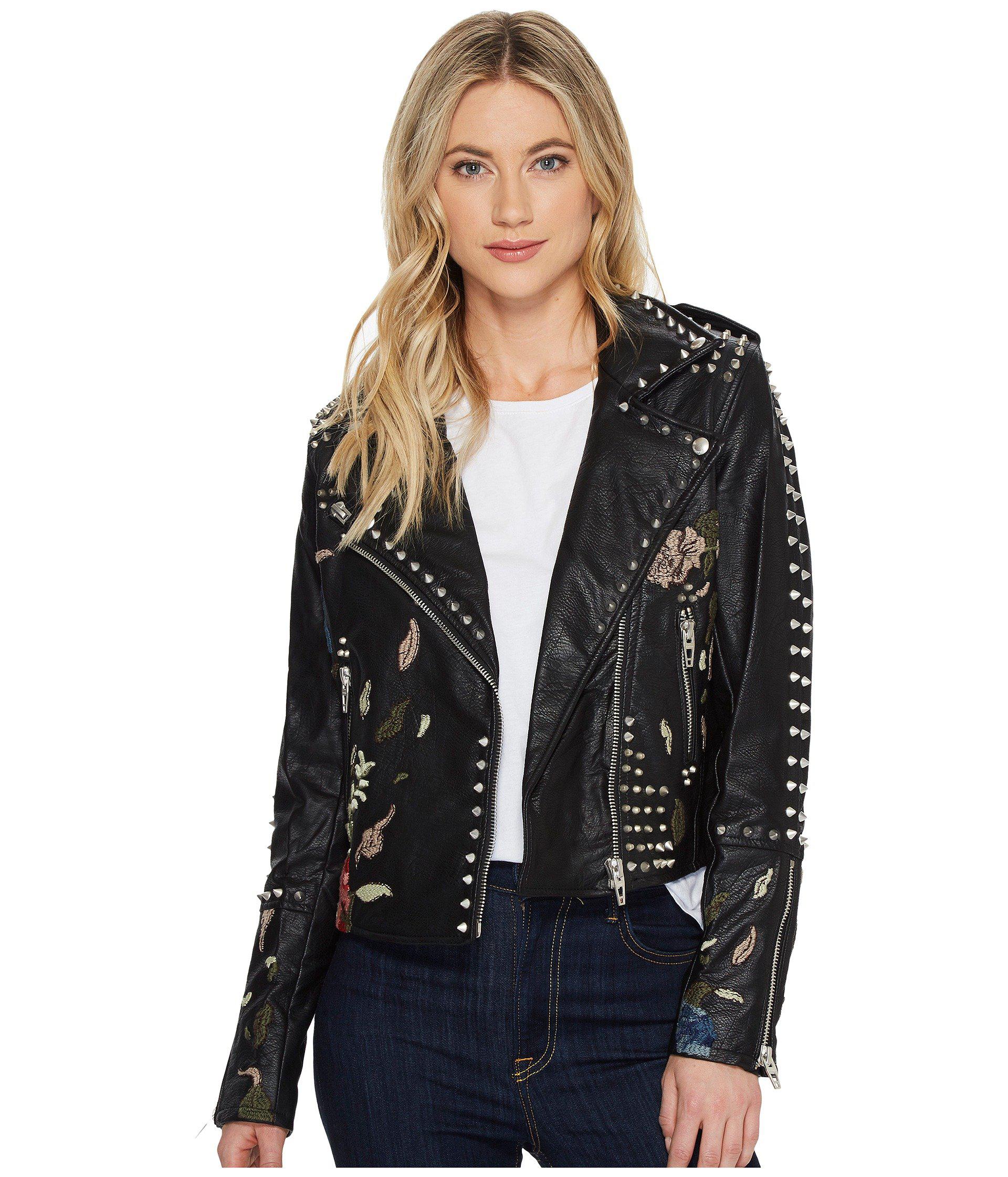 blank nyc studded leather jacket