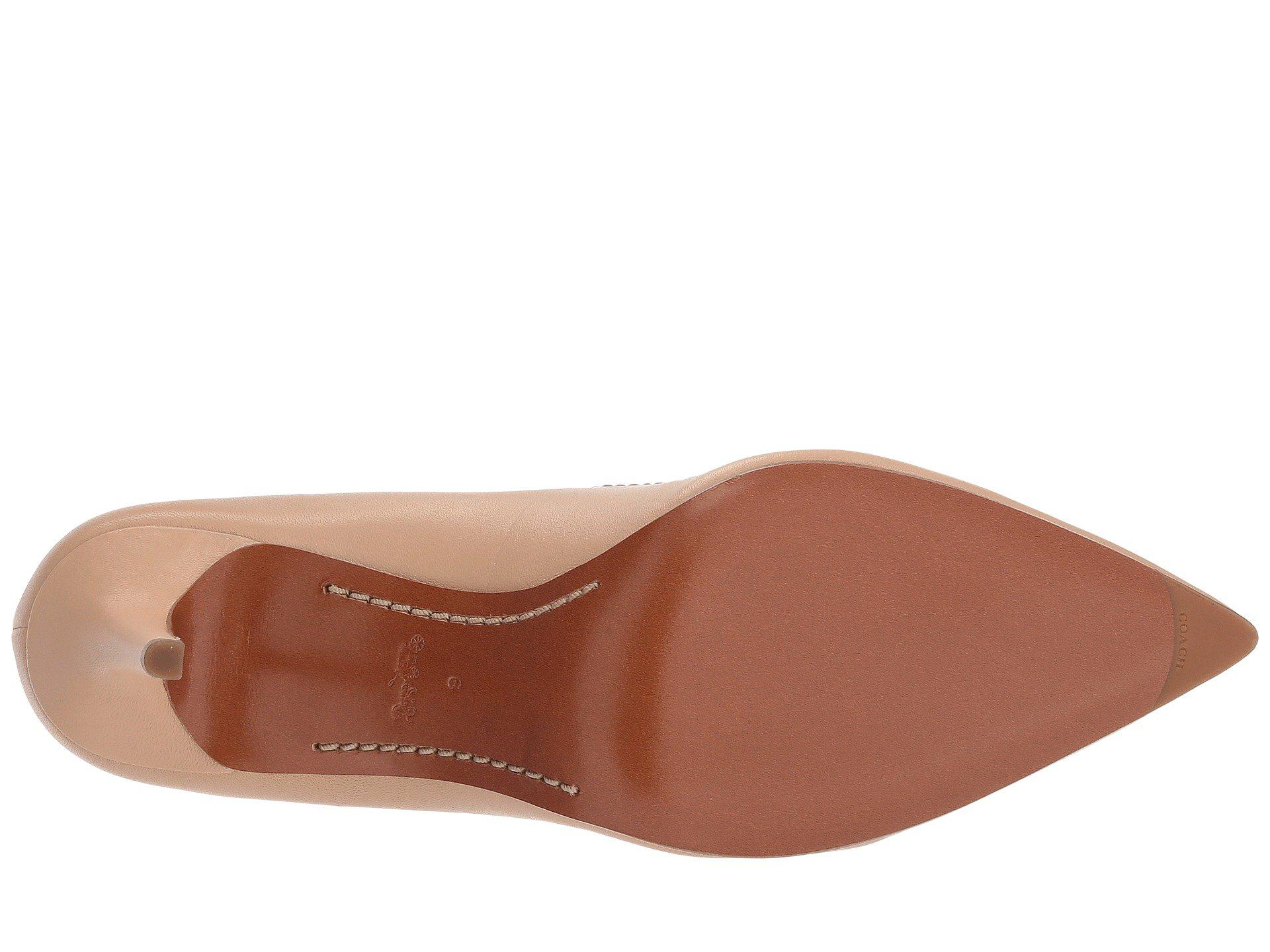 coach waverly 85mm pump with signature buckle