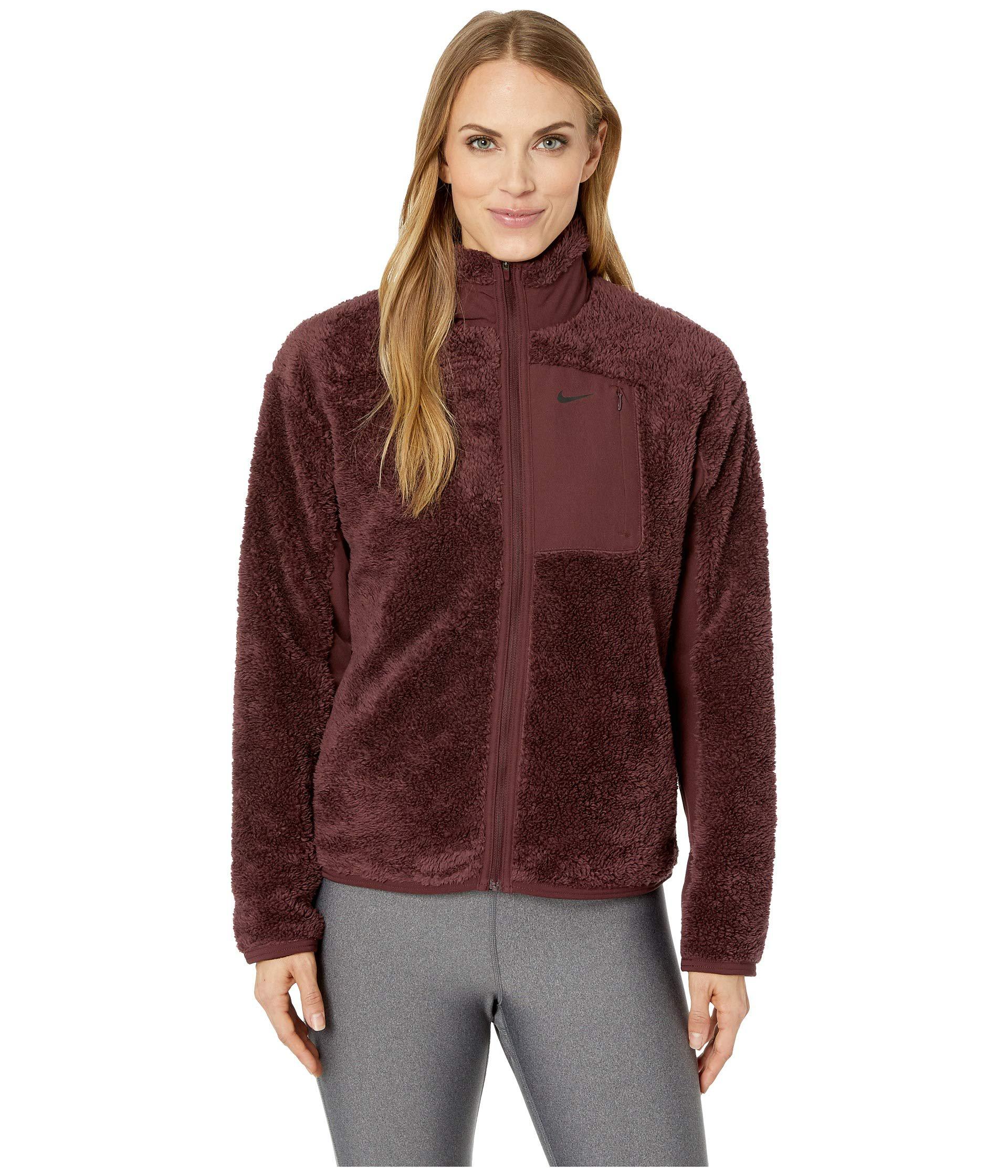 nike women's full zip training top
