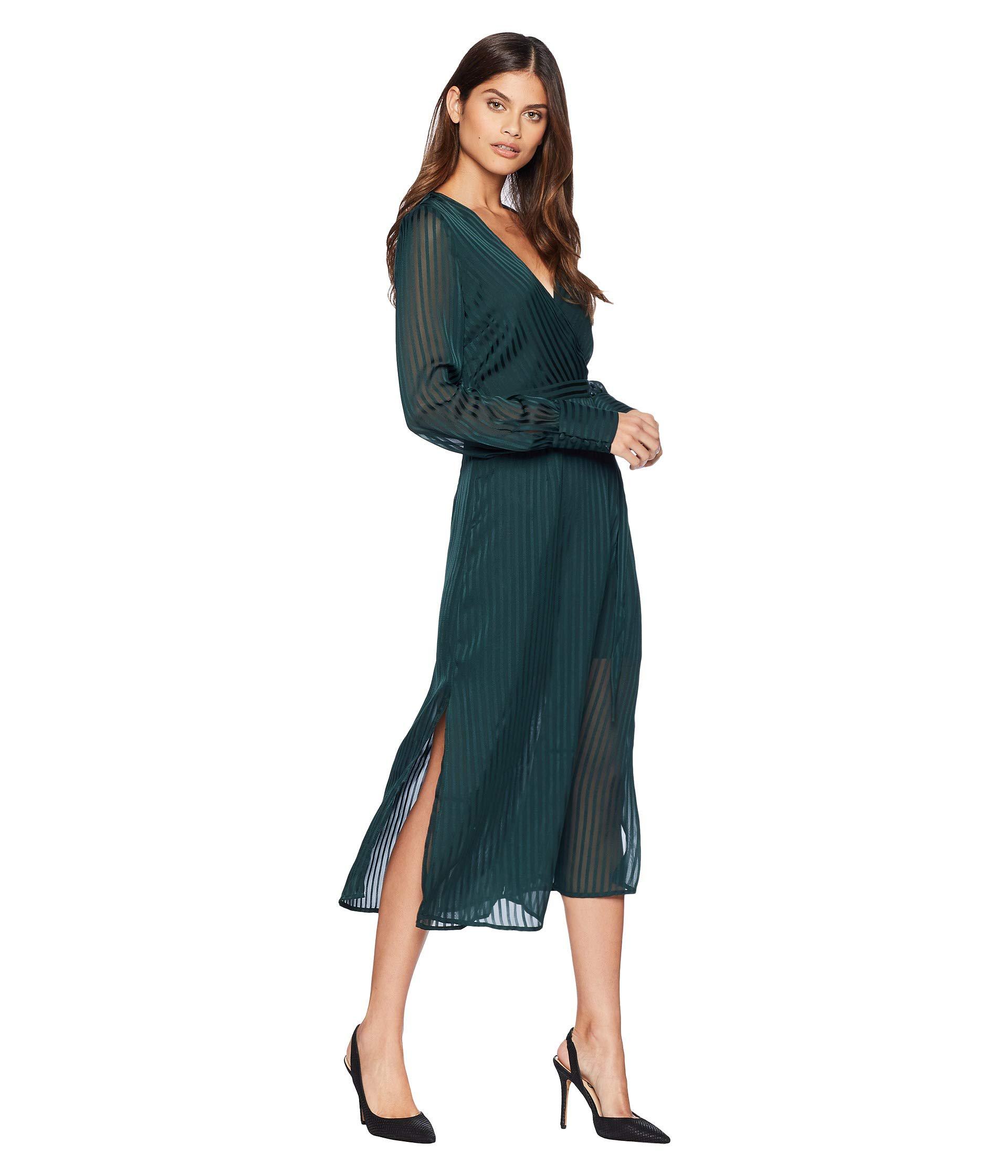 bardot shadow stripe dress