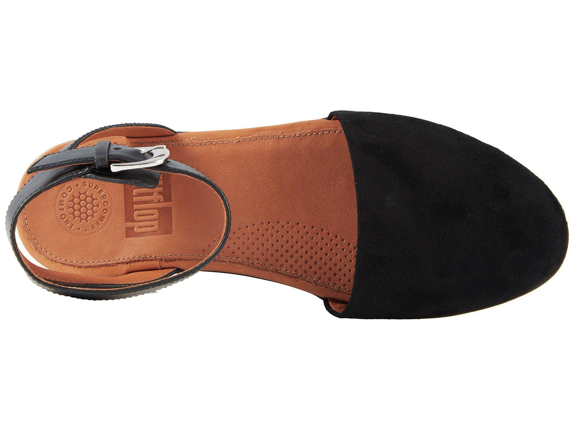 Fitflop Women's Black Cova Closed Toe Sandals