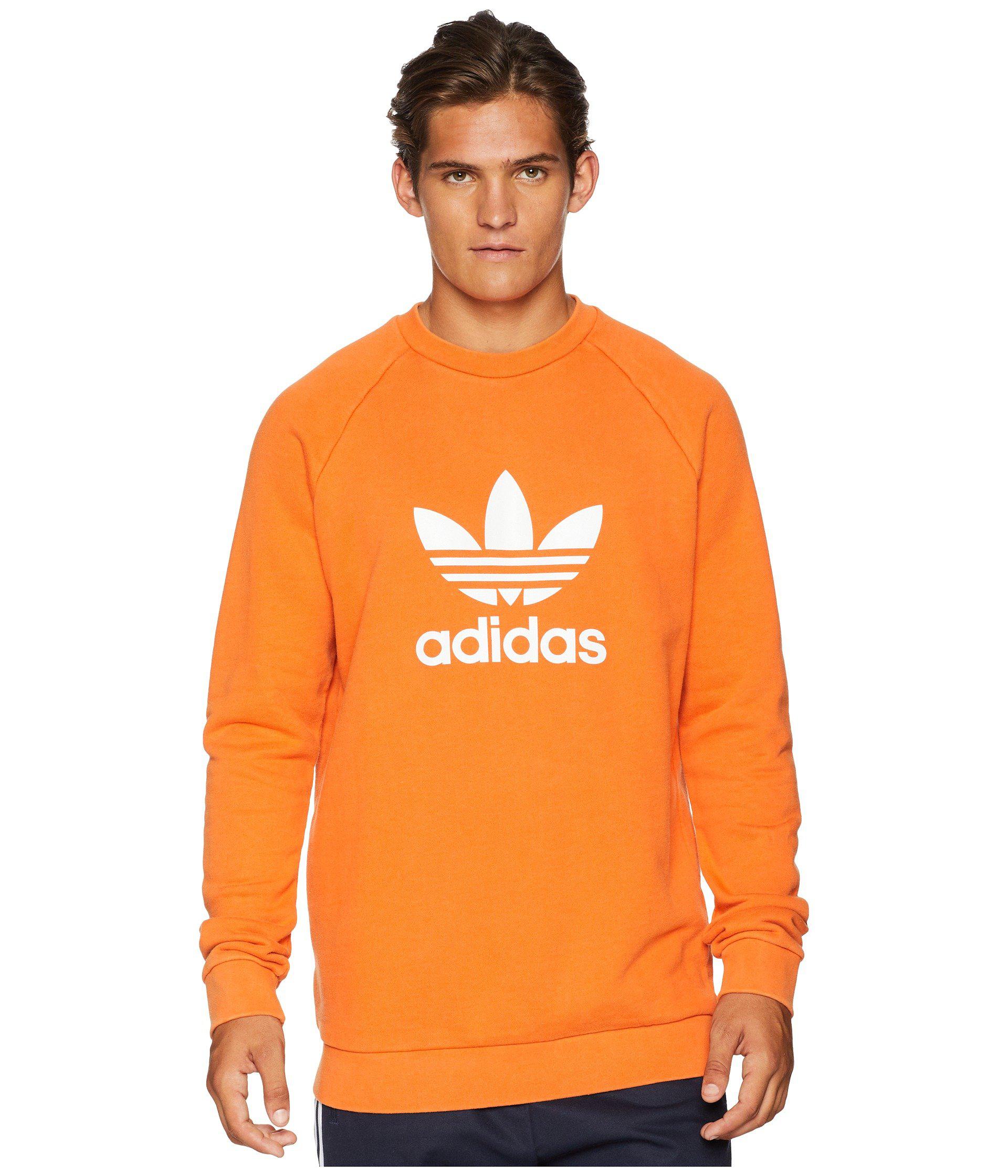mens orange adidas sweatshirt
