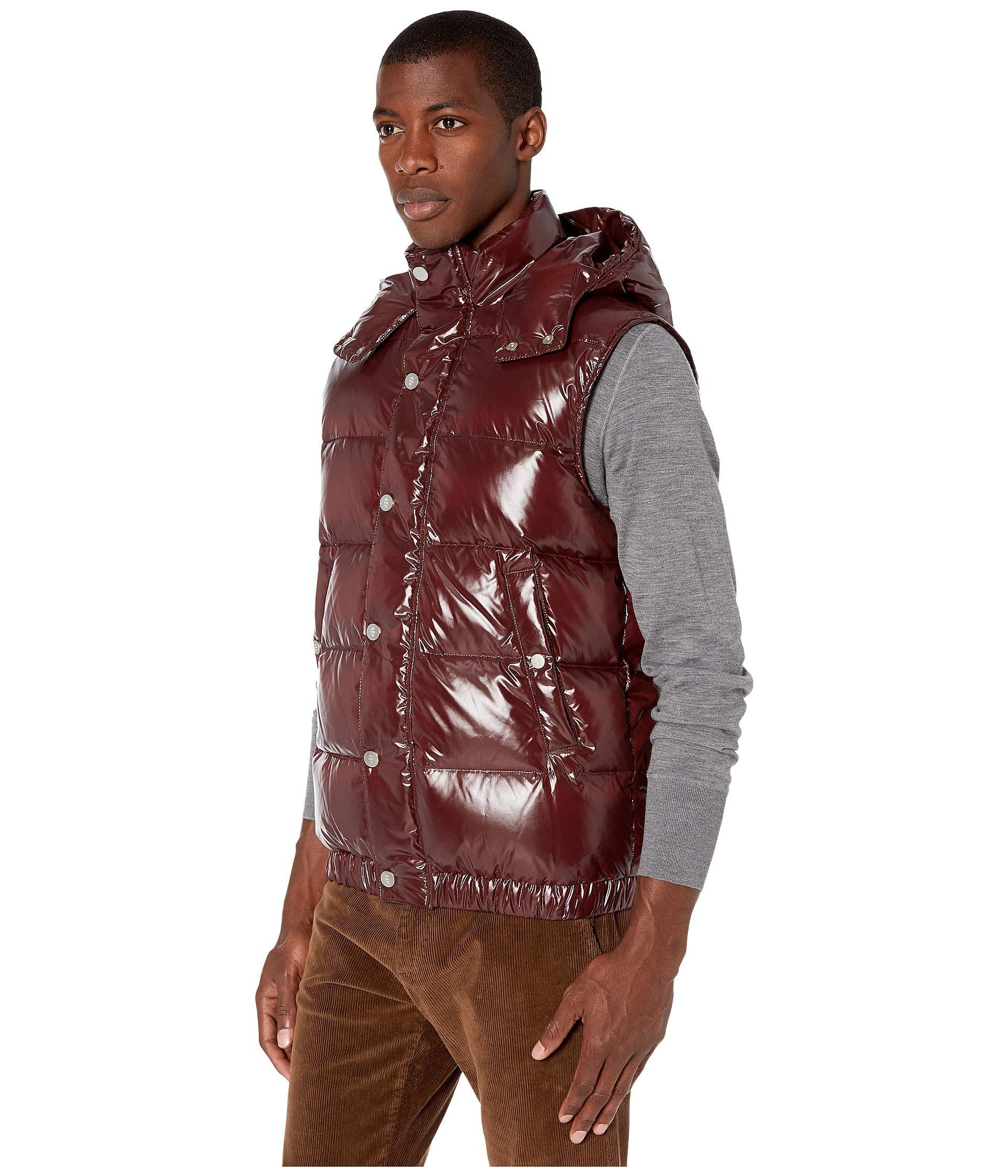 Eleventy Synthetic Quilted Gillet in Burgundy (Red) for Men Lyst