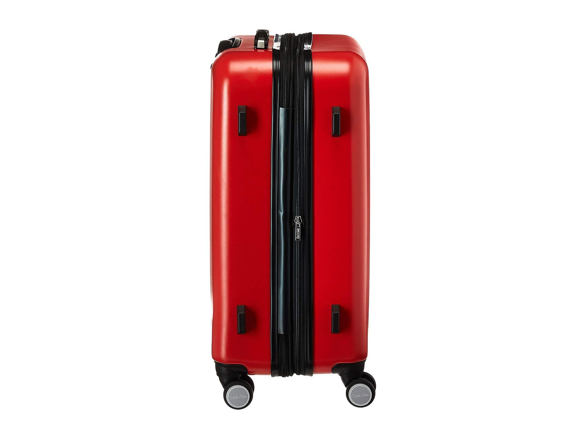 calvin klein red luggage