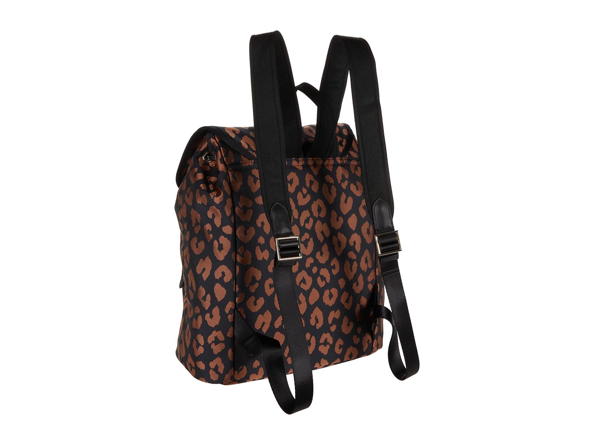 kate spade leopard backpack