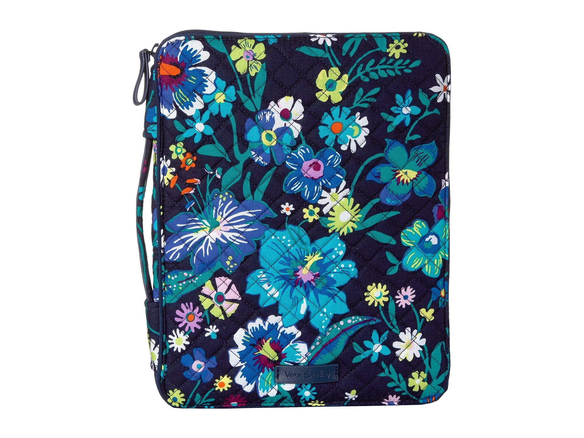 Vera Bradley Cotton Iconic Tablet Tamer Organizer in Brown Lyst