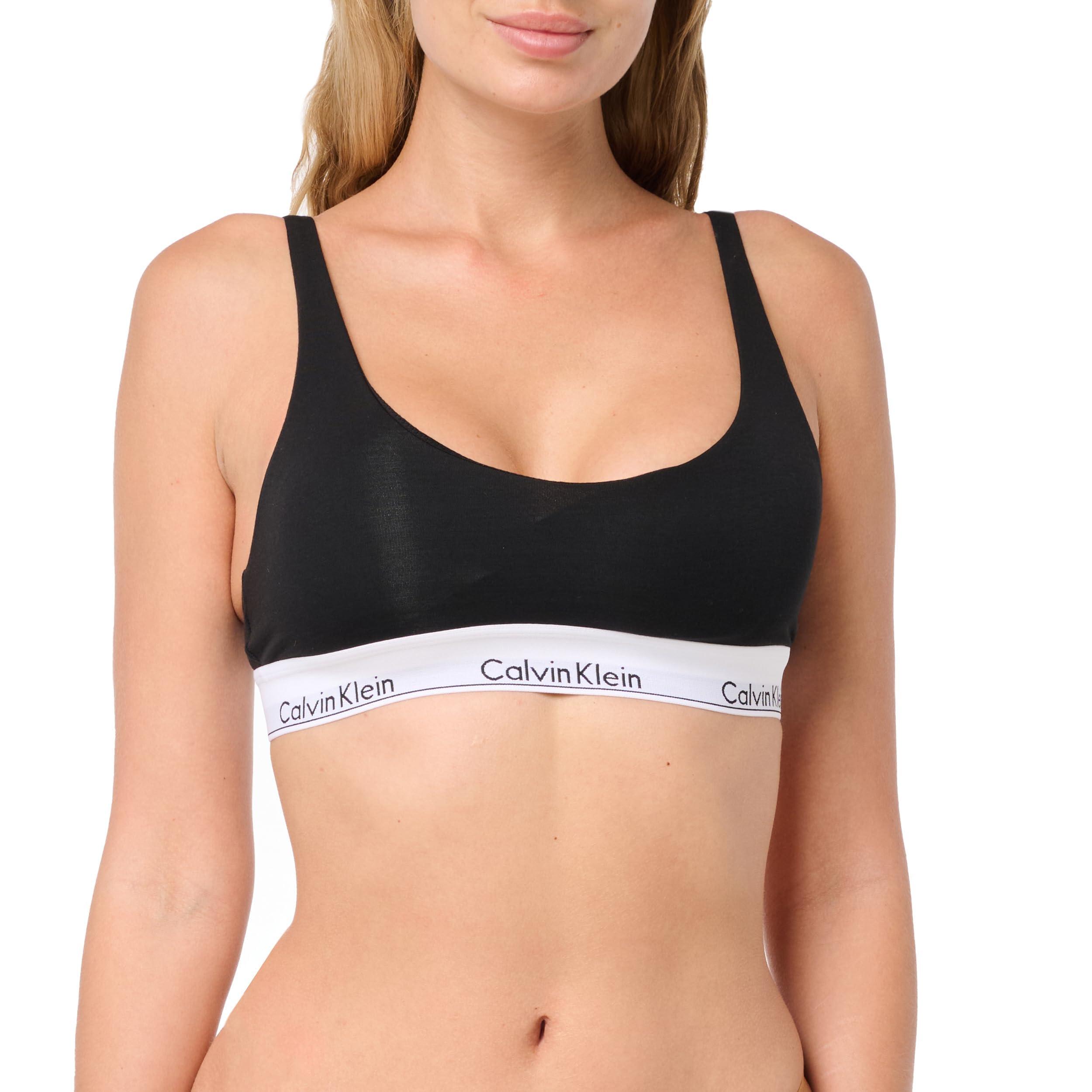 Calvin Klein Modern Cotton Lighlty Lined Scoop Neck Bralette in