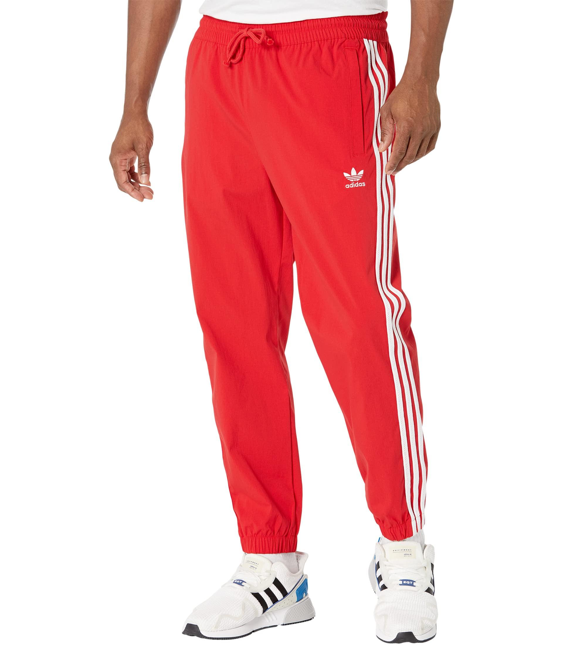adidas Originals Superstar Woven Pants in Red for Men | Lyst