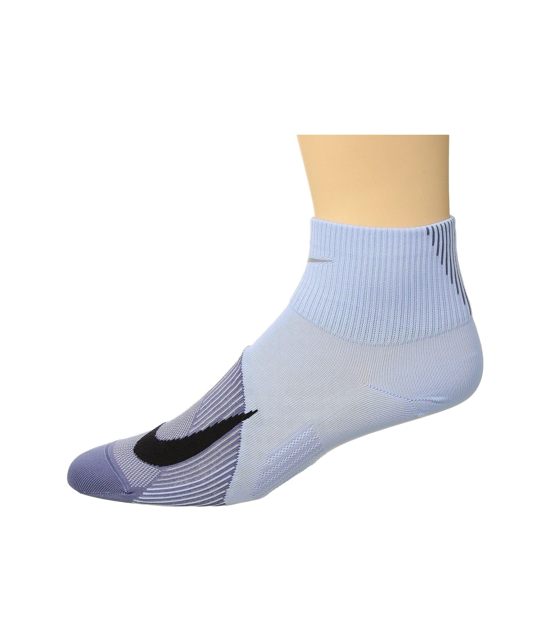 nike elite lightweight quarter running socks