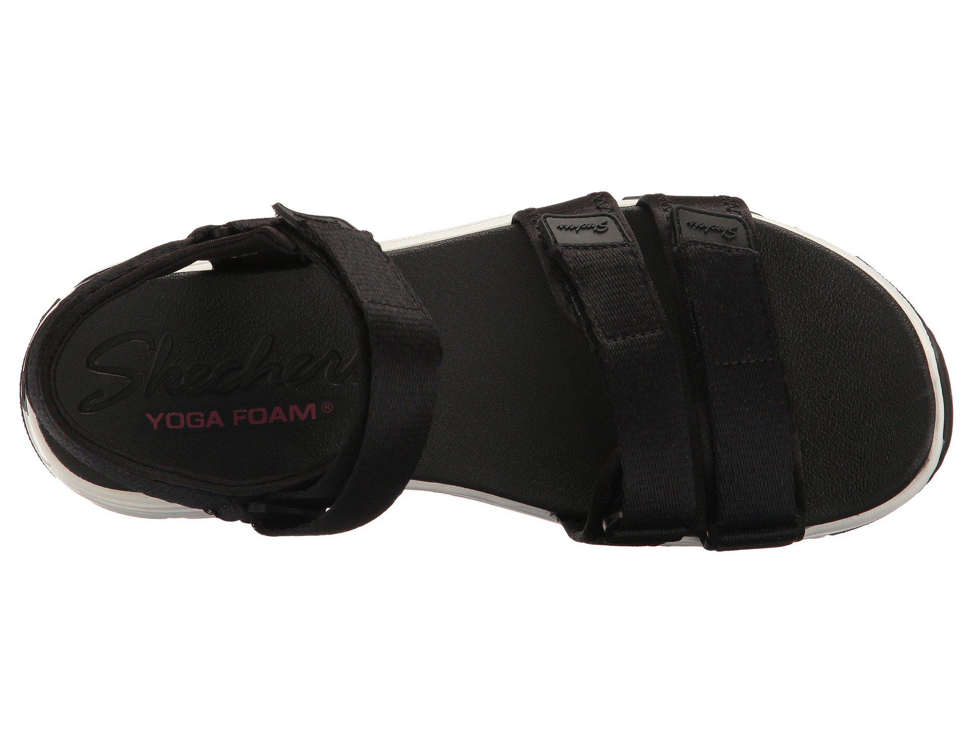 Skechers Neoprene Cali D'lites-fresh Catch Wedge Sandal in Black - Save 20% - Lyst