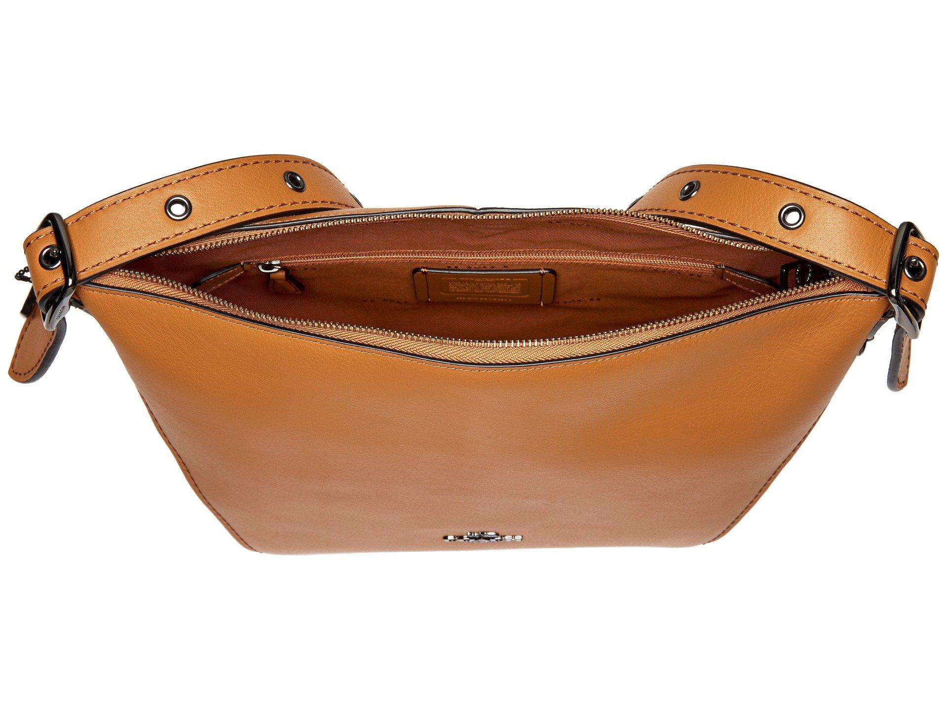 coach leather dufflette