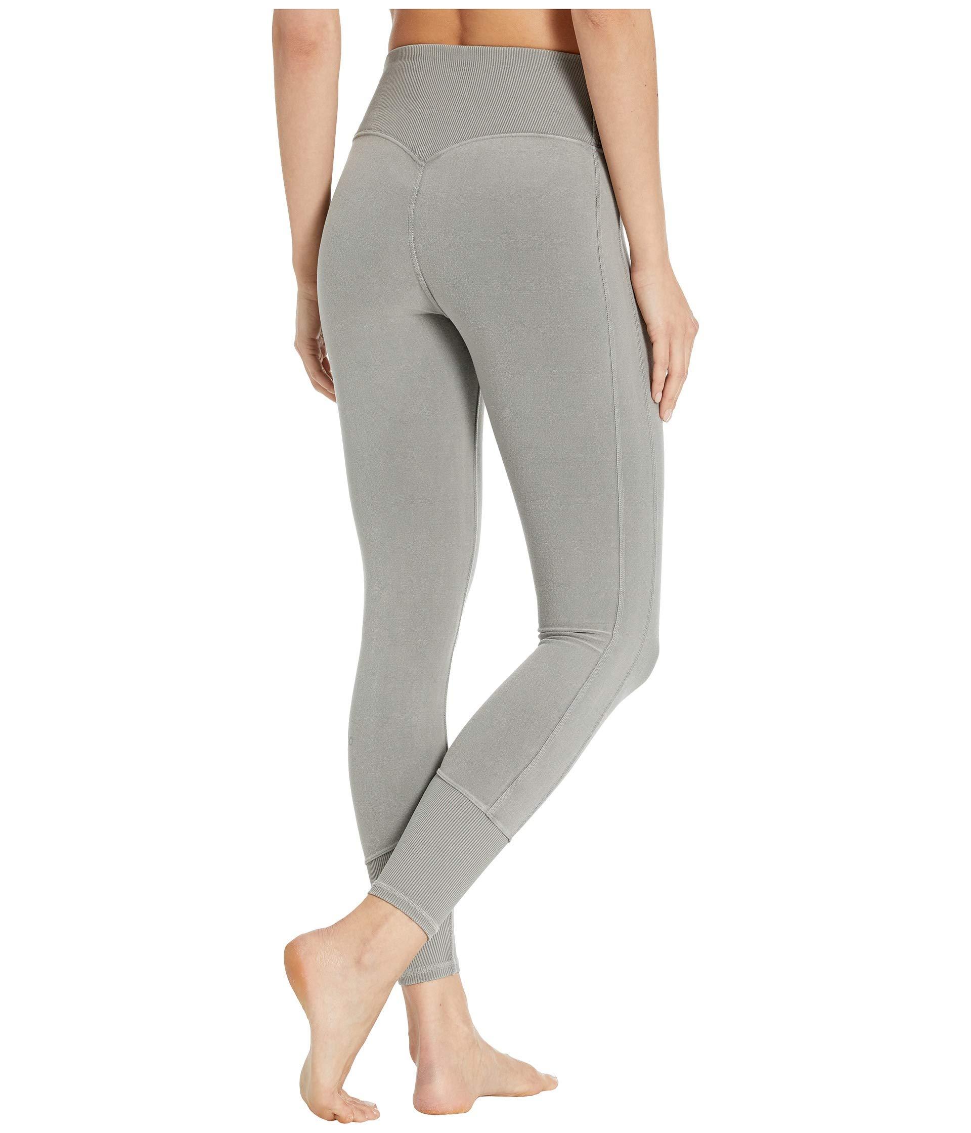 Alo Yoga Synthetic 7/8 High-waisted Sueded Lounge Leggings in Blue - Lyst
