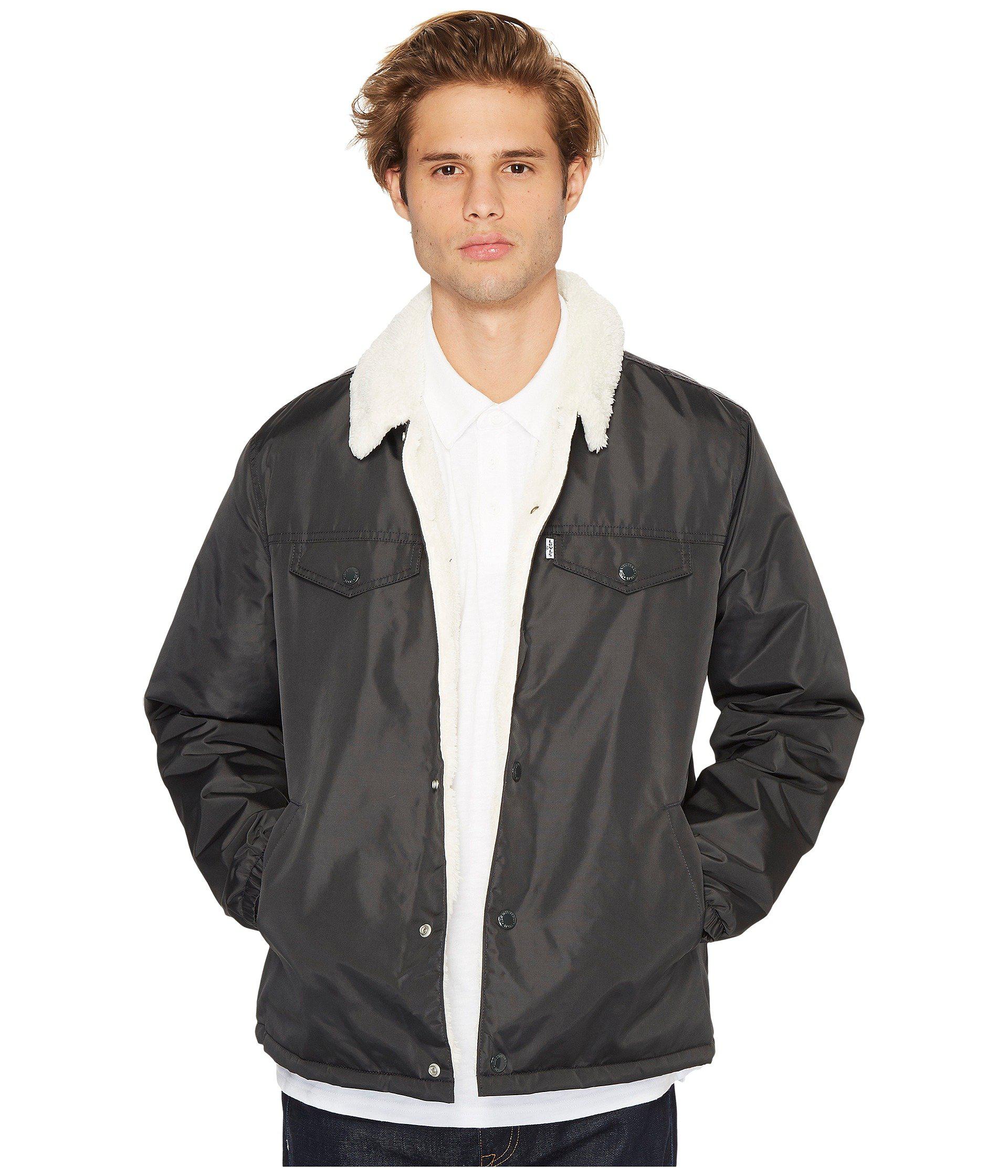levis sherpa coach's jacket