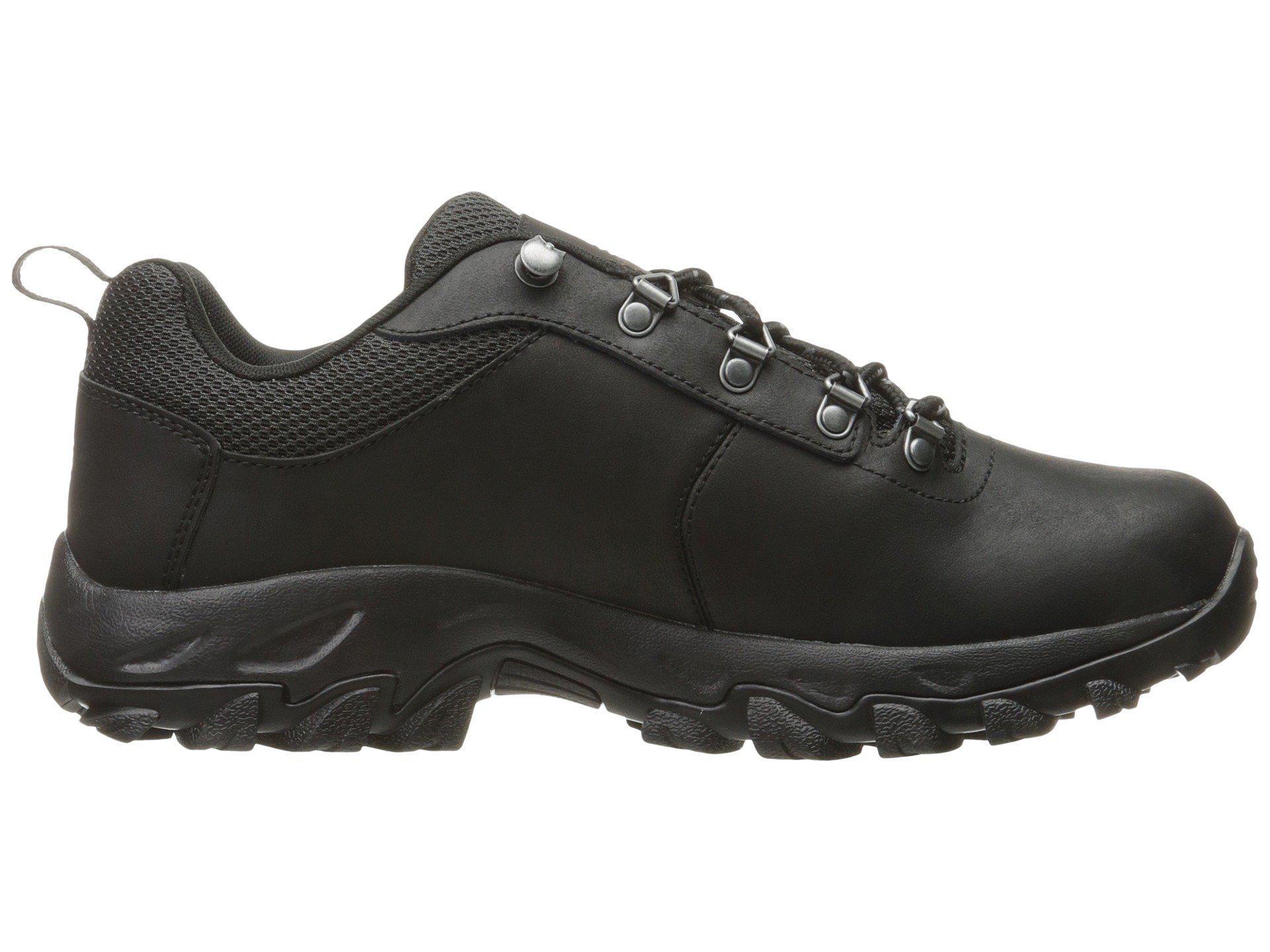 Columbia Leather Newton Ridge Plus Low Waterproof Hiking Shoe in Black ...