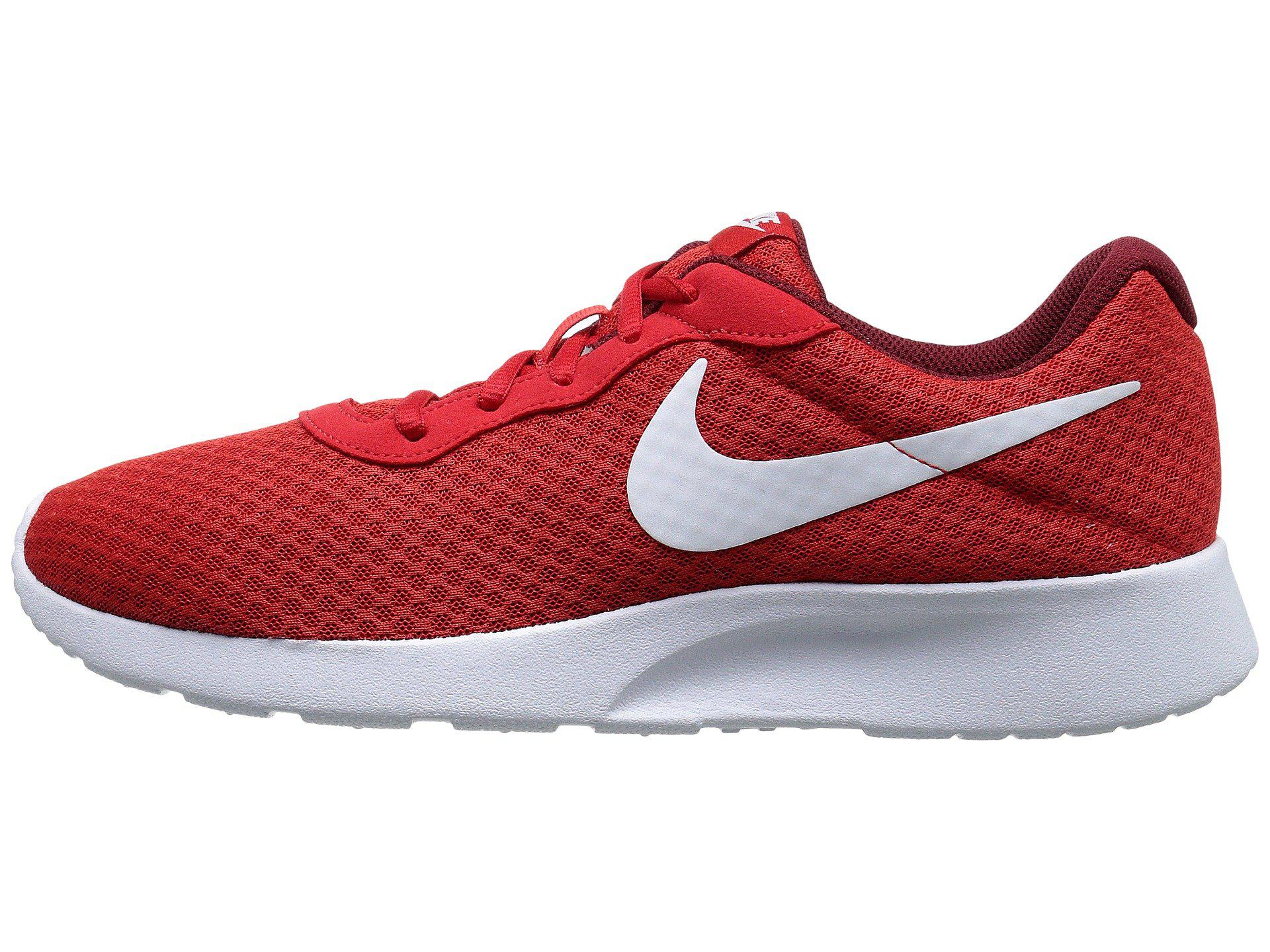 Nike Tanjun' Running Shoes in Red for Men | Lyst