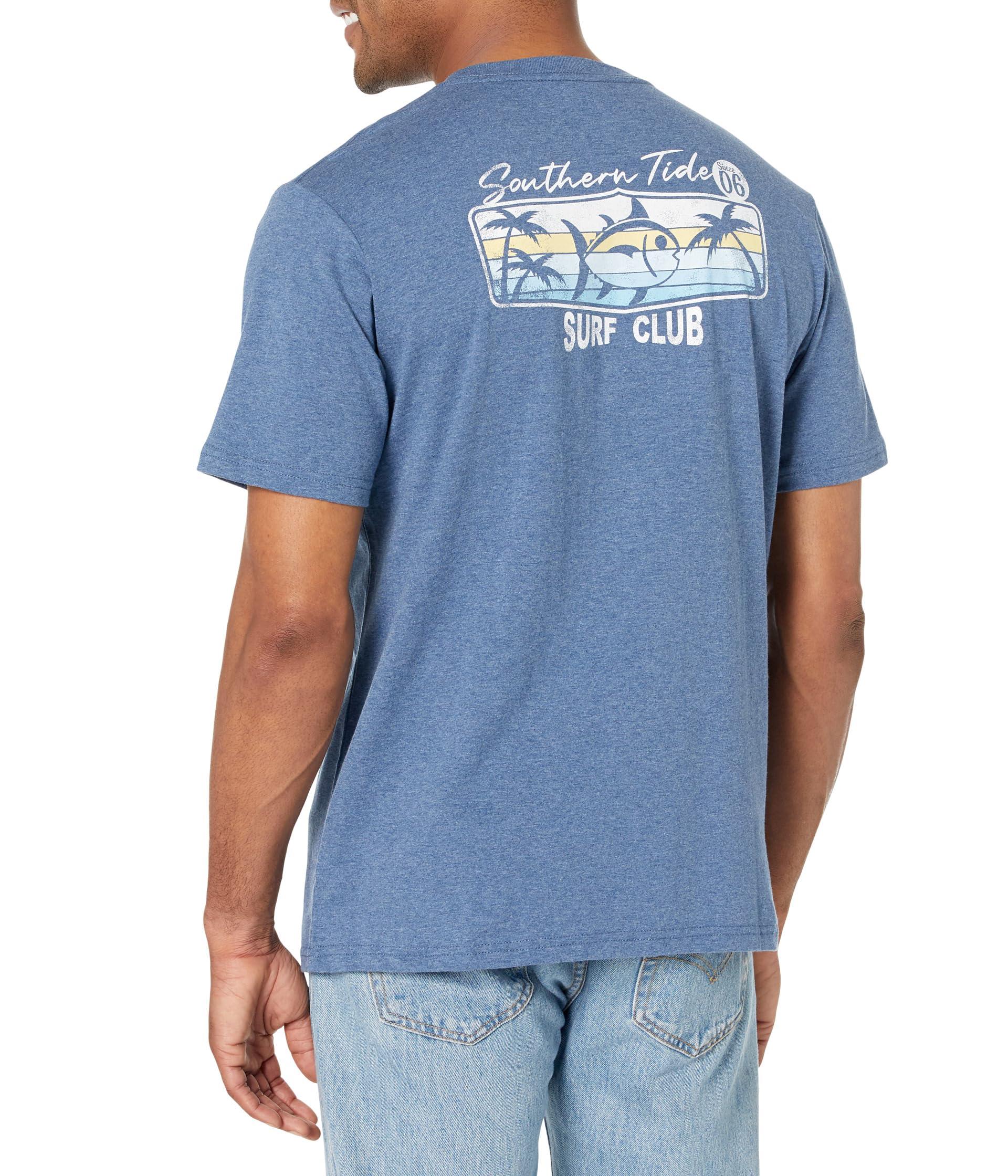 Southern Tide Surf Club 06 Heather Tee in Blue for Men | Lyst