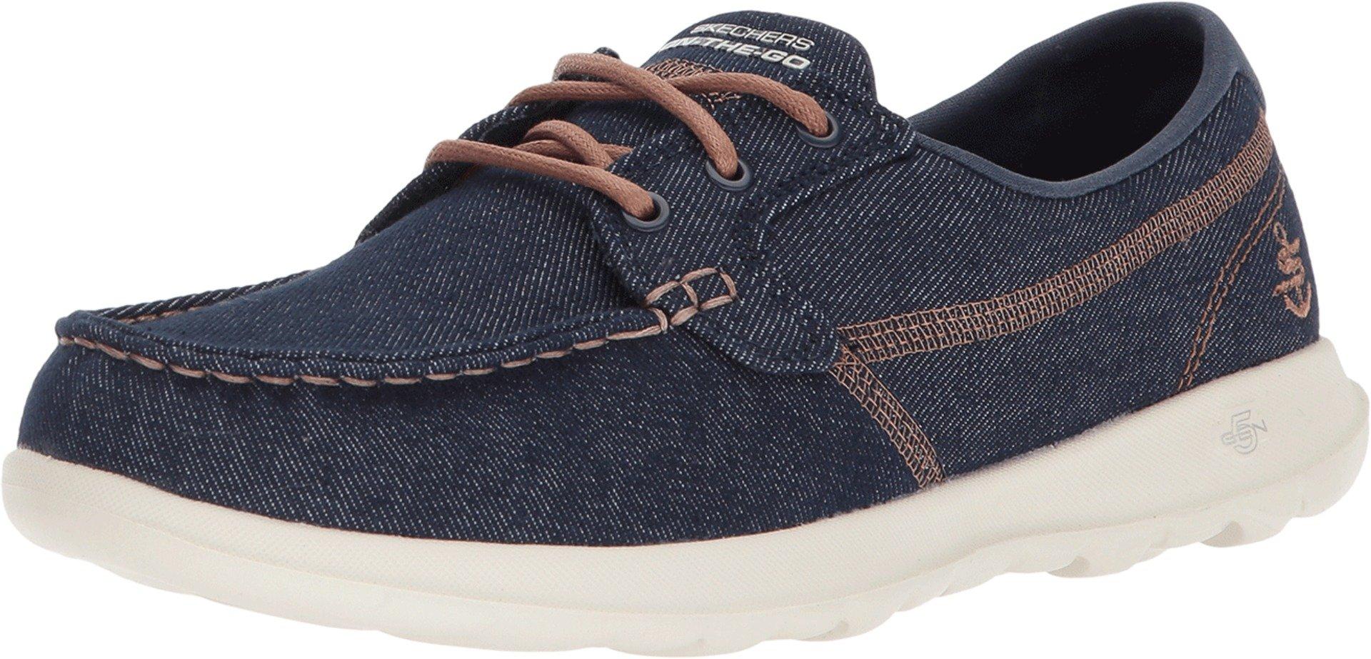 skechers go walk denim blue