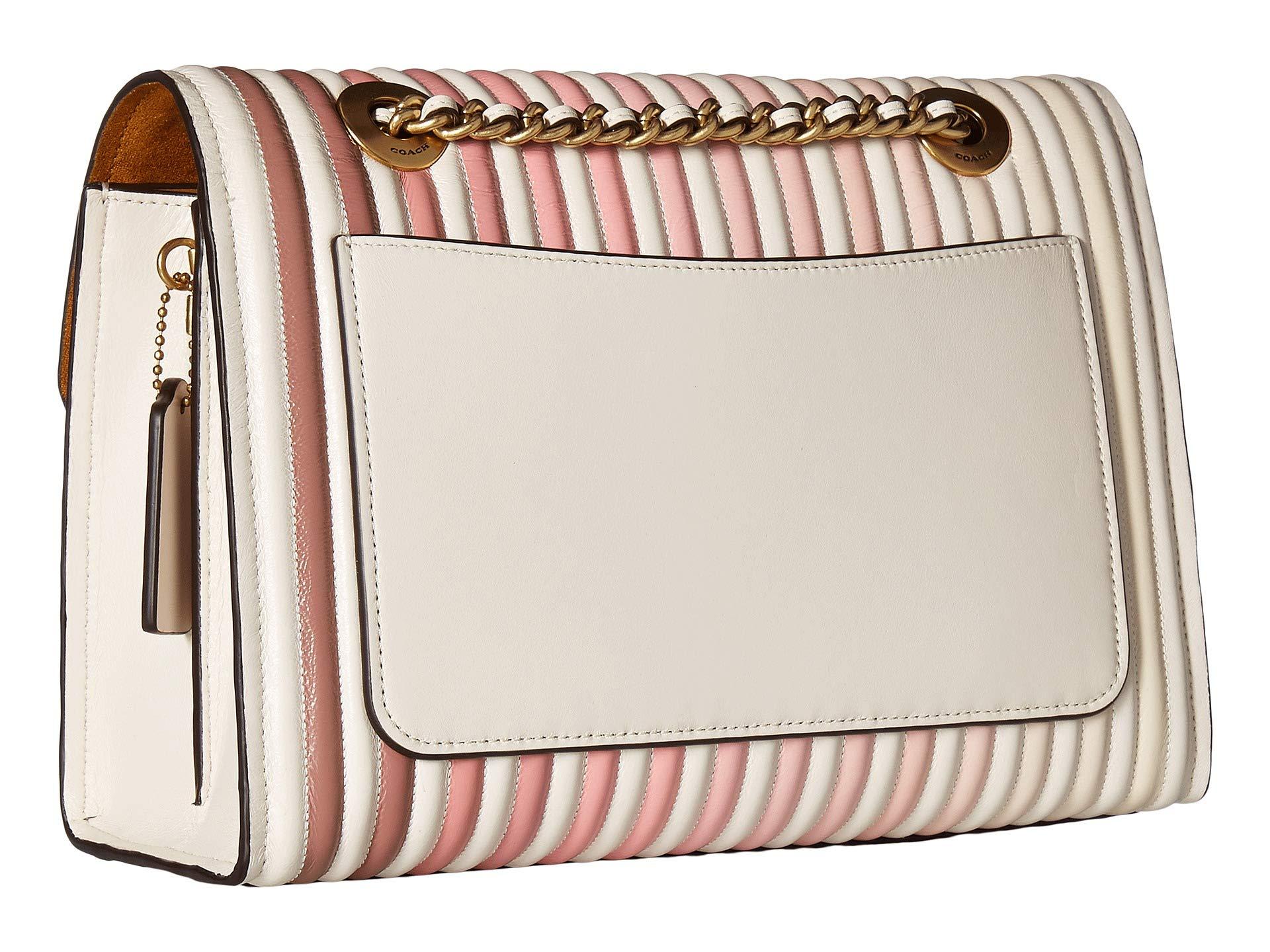 coach parker shoulder bag in ombre quilted leather