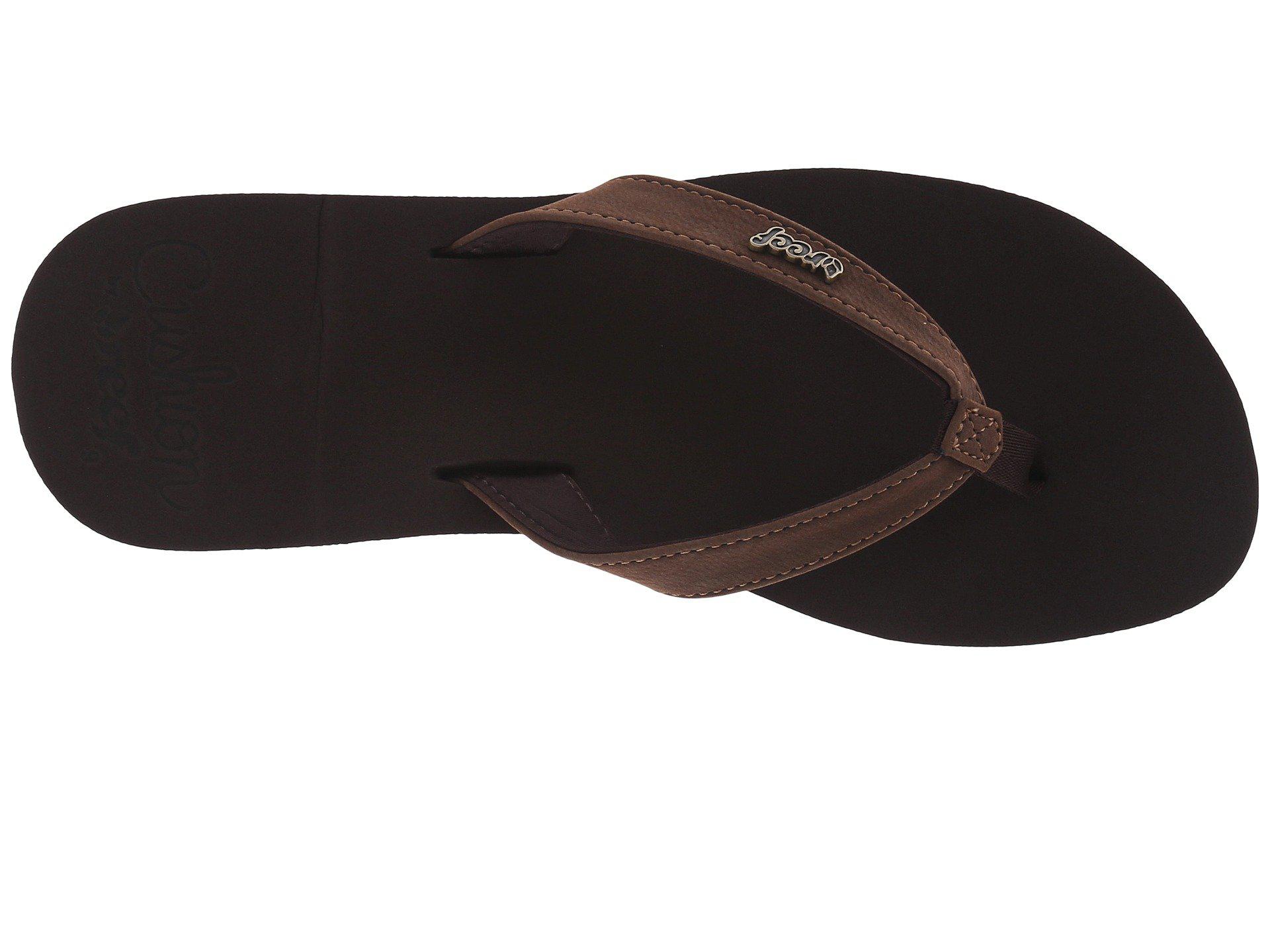 Lyst - Reef Cushion Luna (brown) Women's Sandals in Black