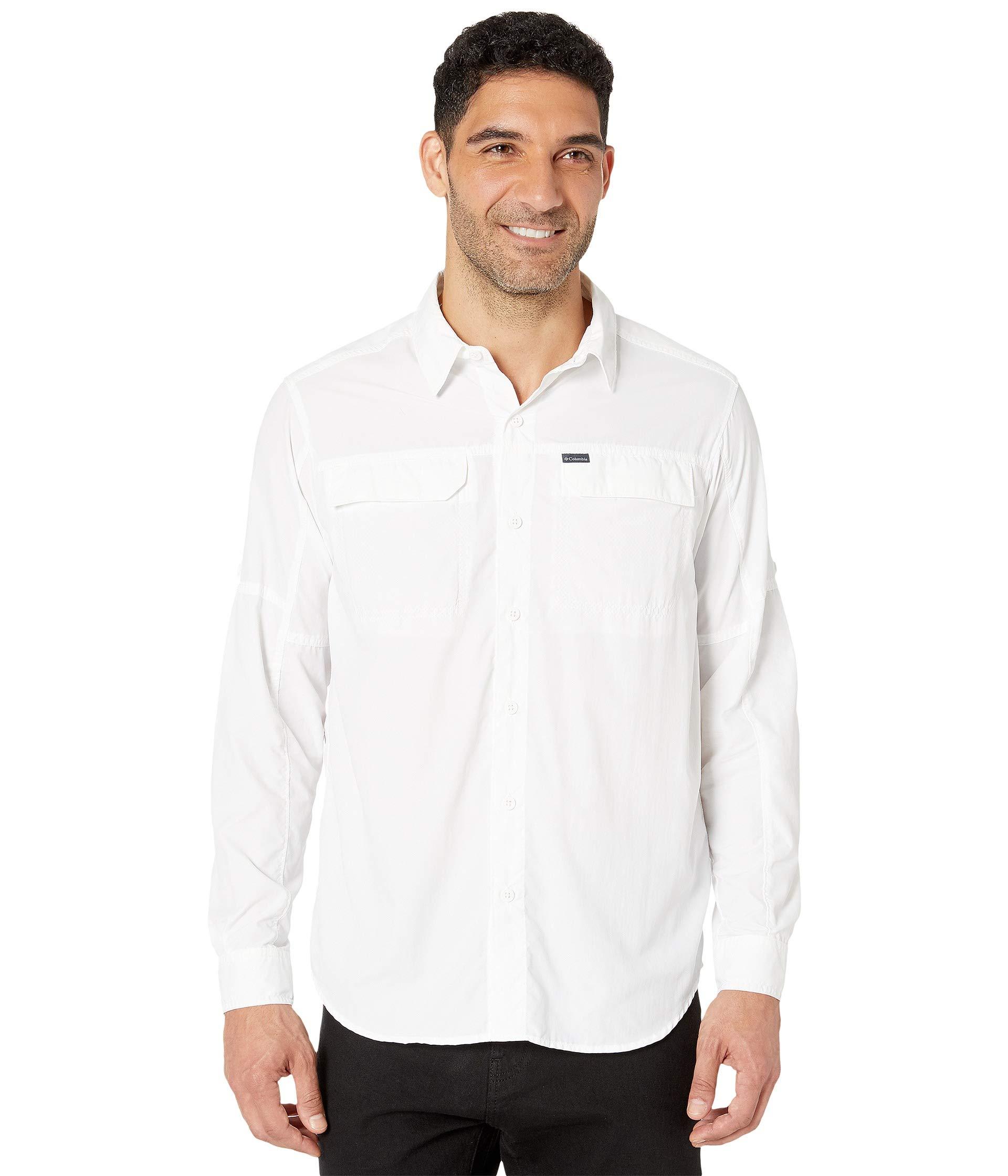 Columbia Synthetic Silver Ridge 2.0 Long Sleeve Shirt in White for Men ...
