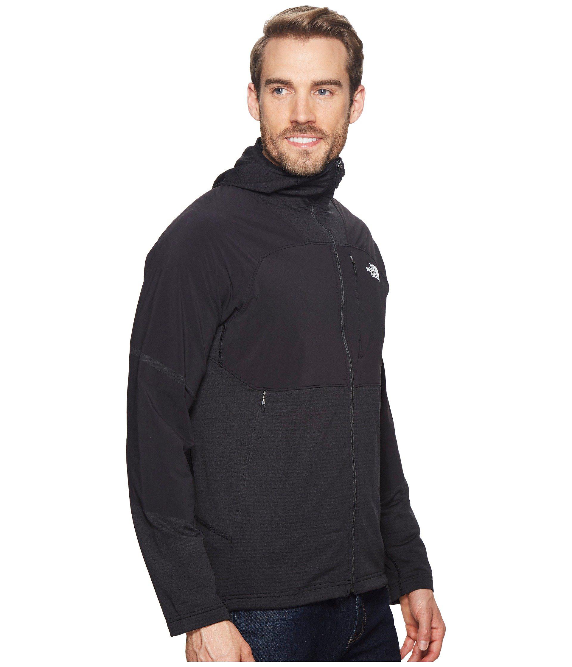 the north face progressor power grid fleece hoodie