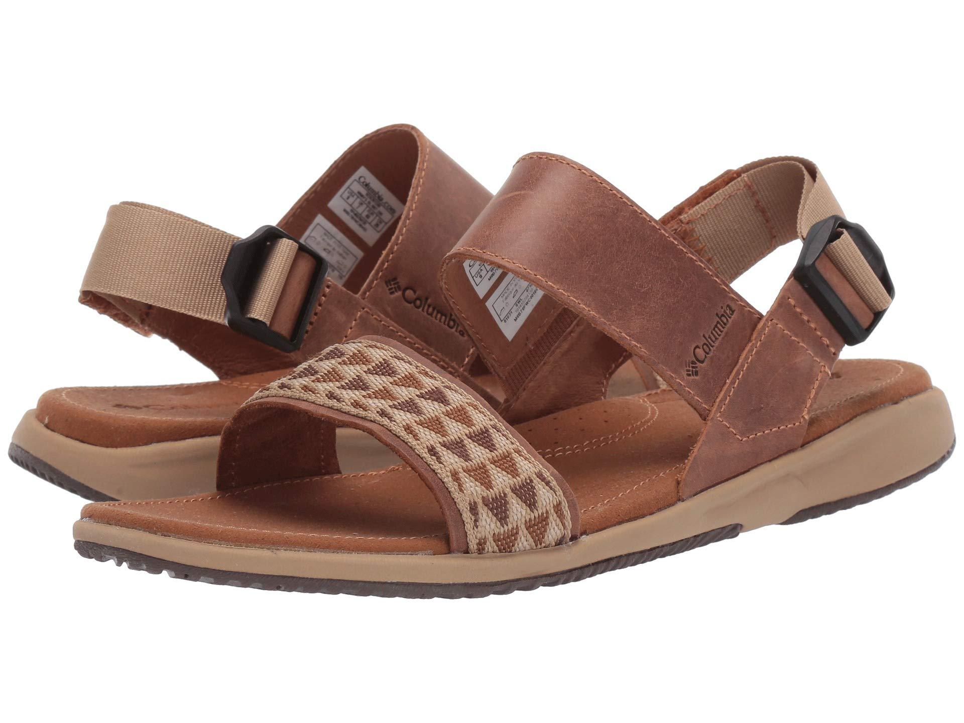 Columbia Leather Solana Sandal For in Brown - Lyst