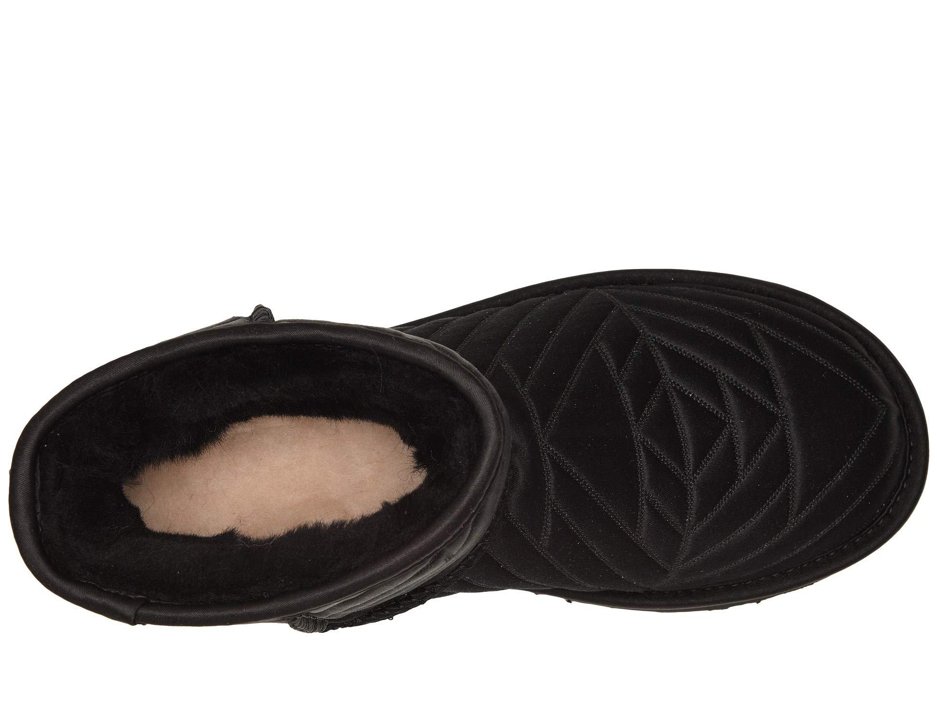 ugg classic mini quilted satin boot