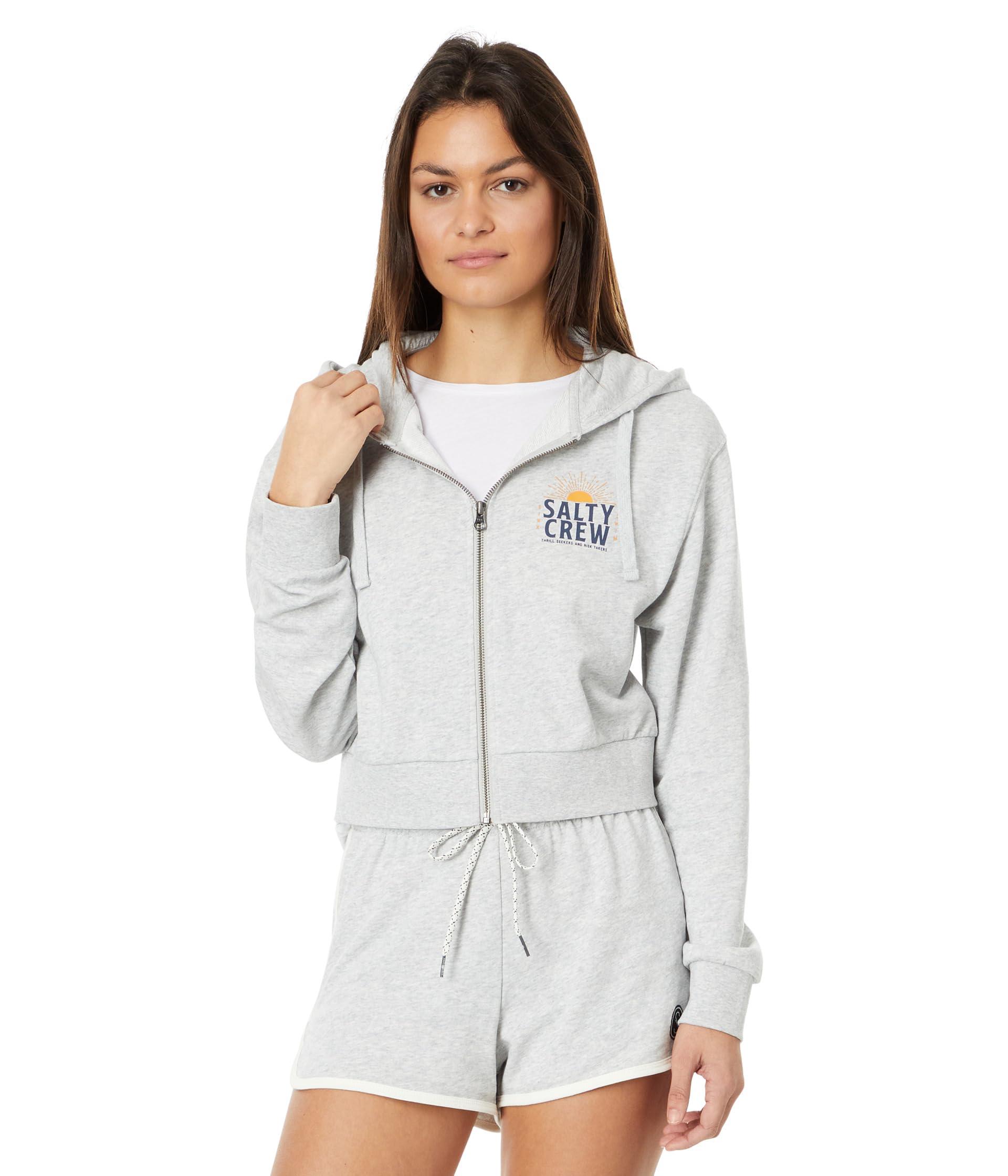 Salty crew zip hoodie top