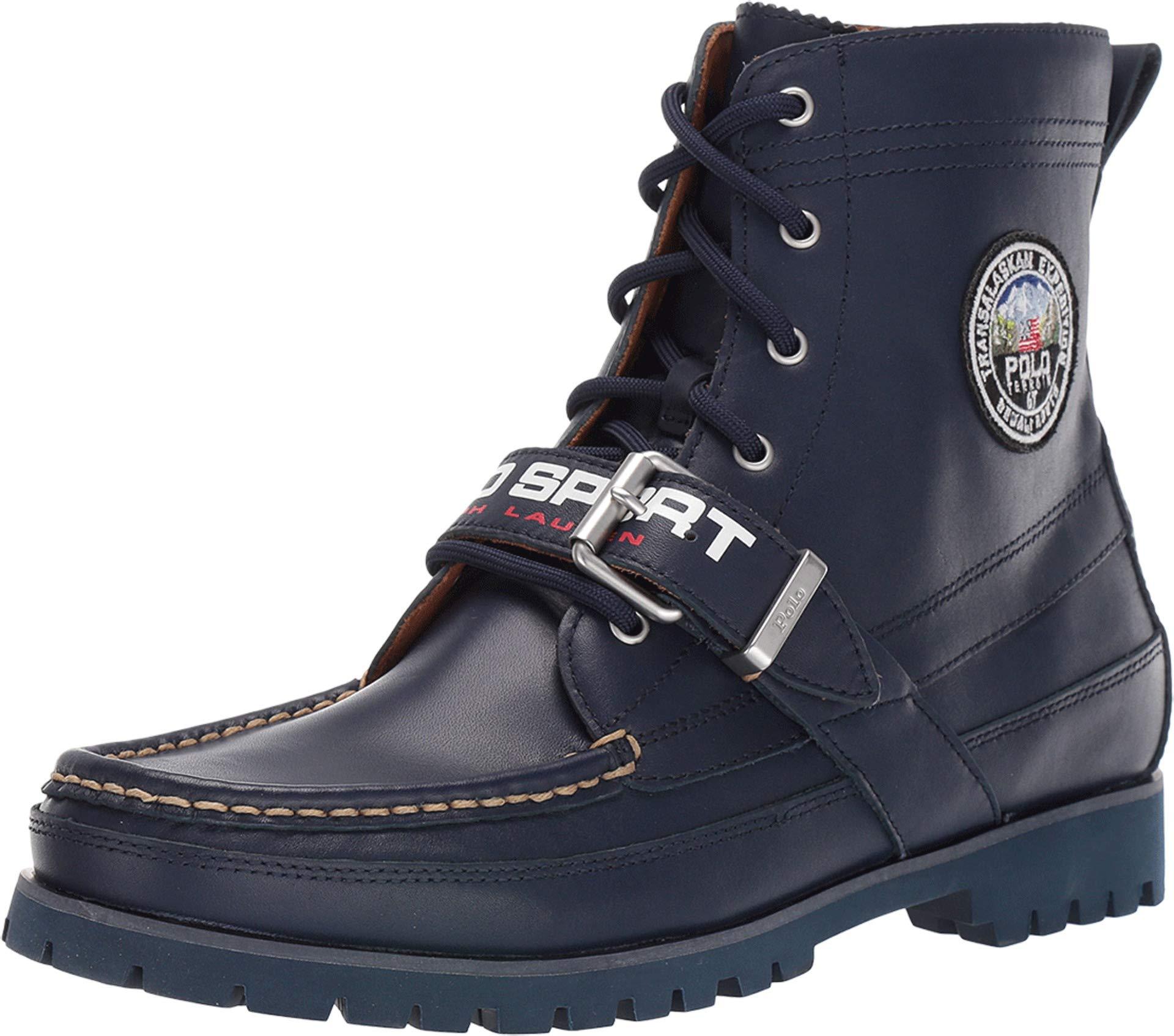 navy blue polo ranger boots